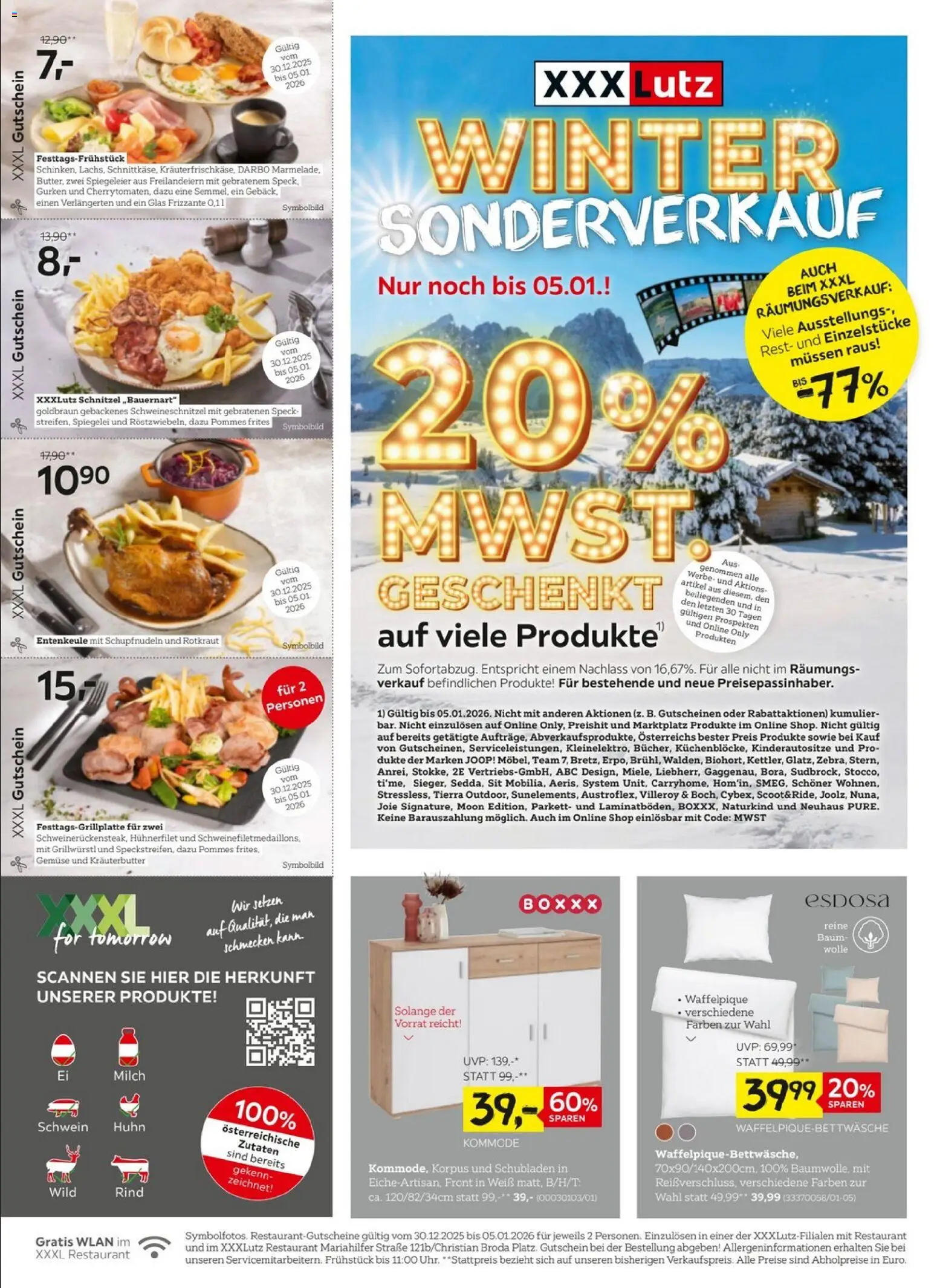 XXXLutz Winter Sonderverkauf gültig ab 29.12.2025 | Seite: 2 | Produkte: Gurken, Gemüse, Kommode, Milch