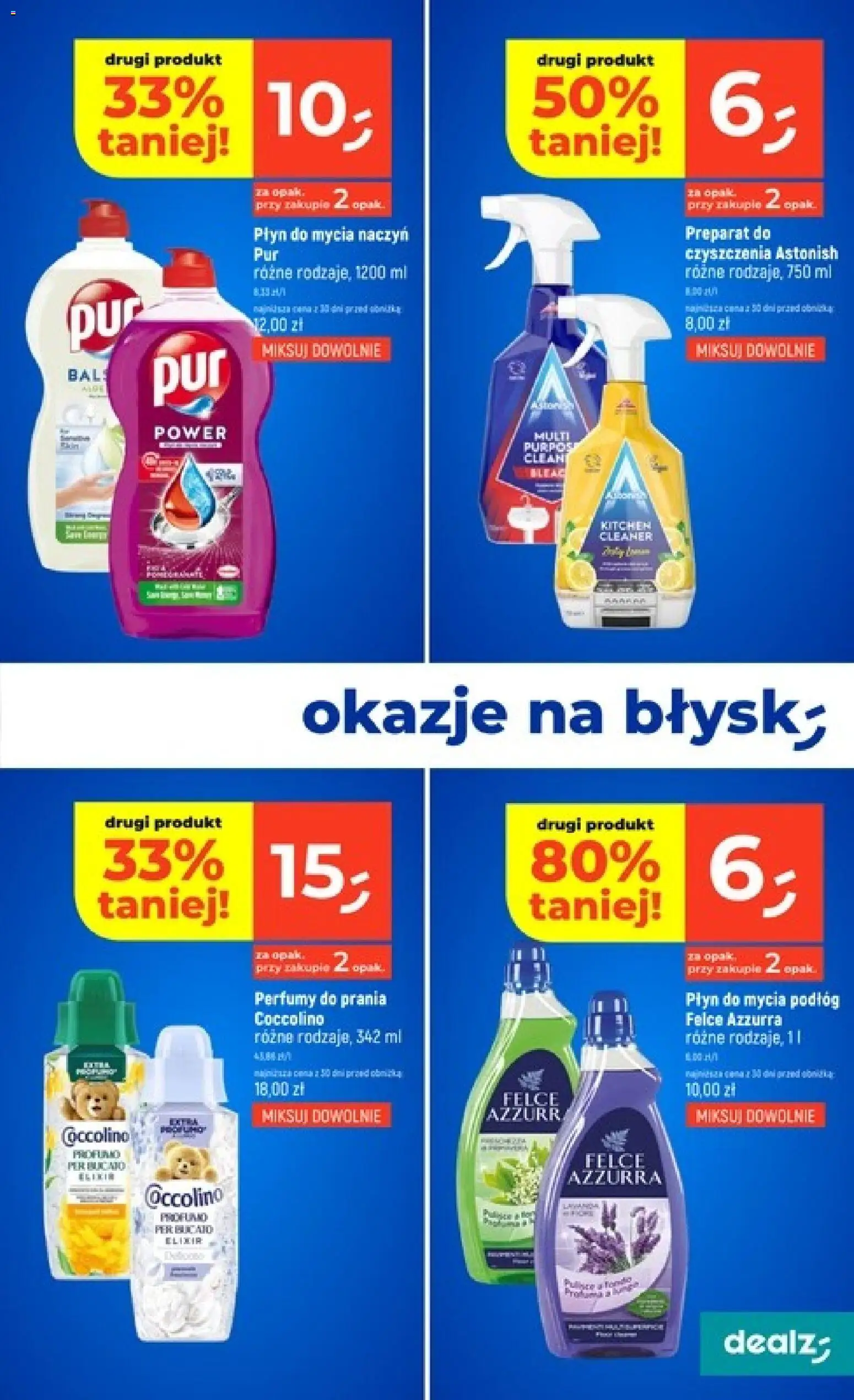 Dealz gazetka od 30.04.2026 | Strona: 29 | Produkty: Płyn do mycia podłóg, Cleaner, Coccolino, Perfumy