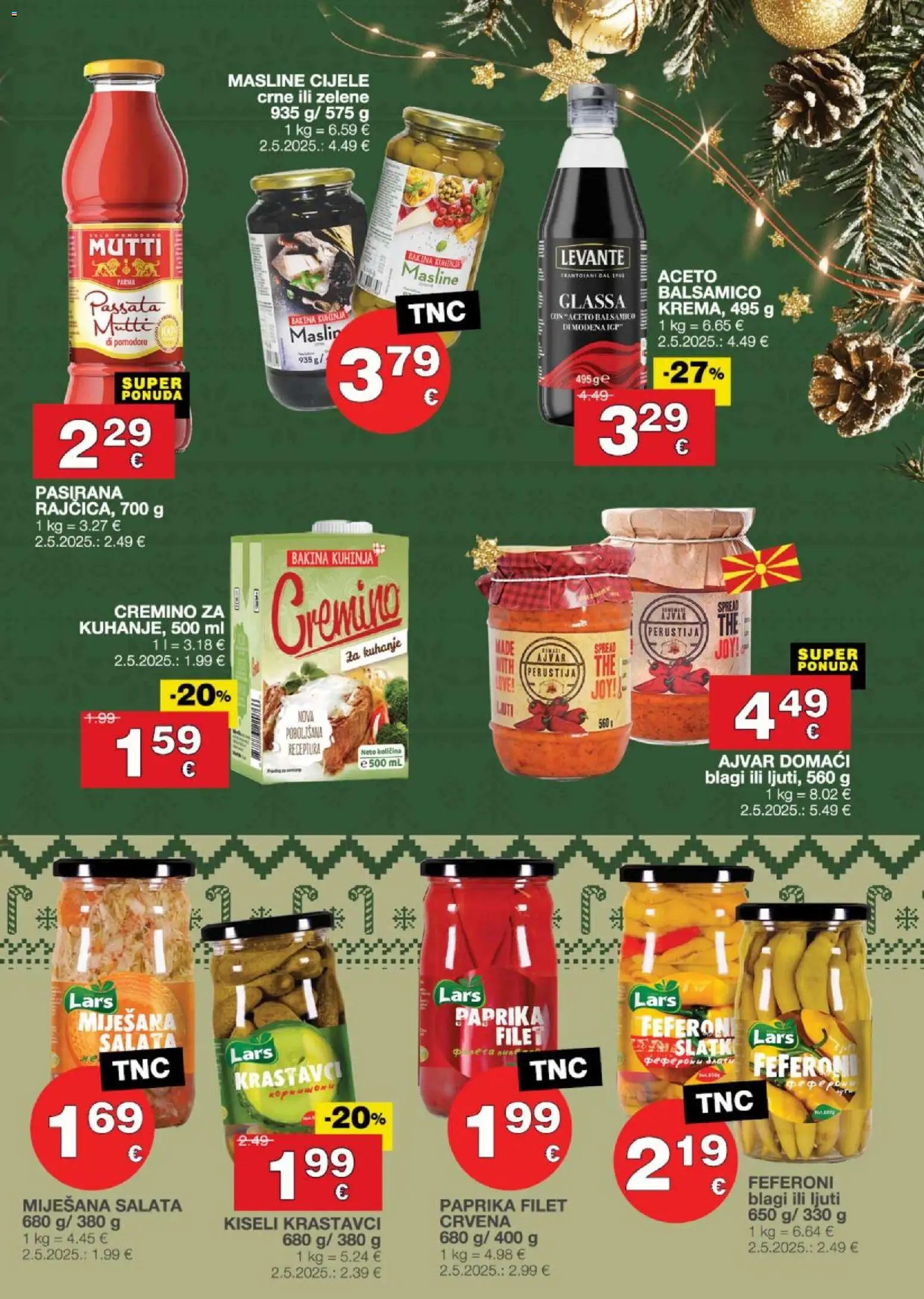 Stanić Diskont katalog | vrijedi od 27.11.2025 | Stranica: 5 | Proizvodi: Masline, Krastavci, Feferoni, Kiseli krastavci