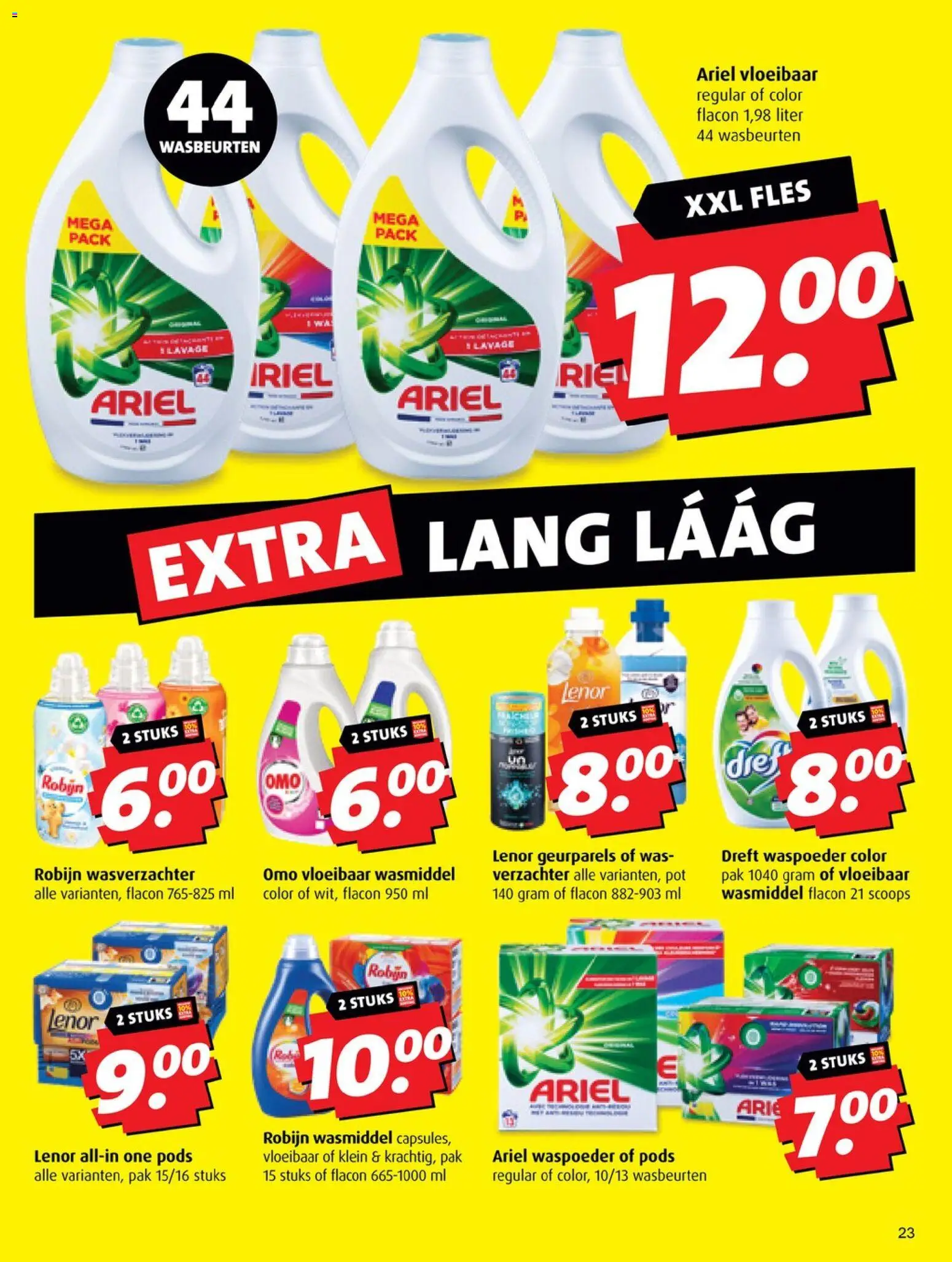 {H1} | Pagina: 23 | Producten: Robijn, Pot, Fles, Was