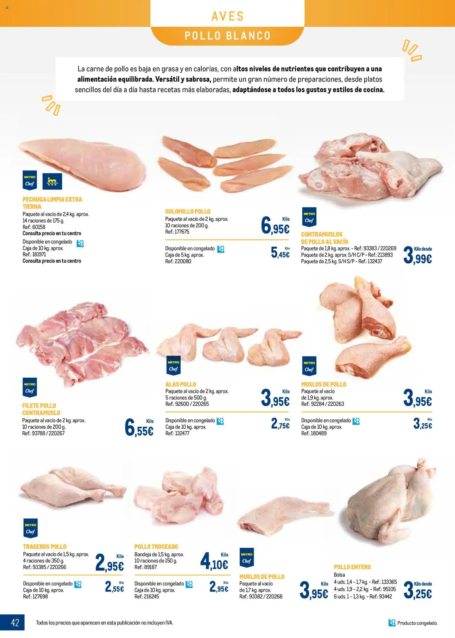 Makro - Especial Carnes Península │ válido desde el 03.11.2025 | Página: 42 | Productos: Carne de pollo, Filete, Bandeja, Caja