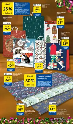 Náhled letáku Tesco katalog od 25.11.2025 | Strana: 21 | Produkty: Dárková taška, Taška, Tašky, Láhev