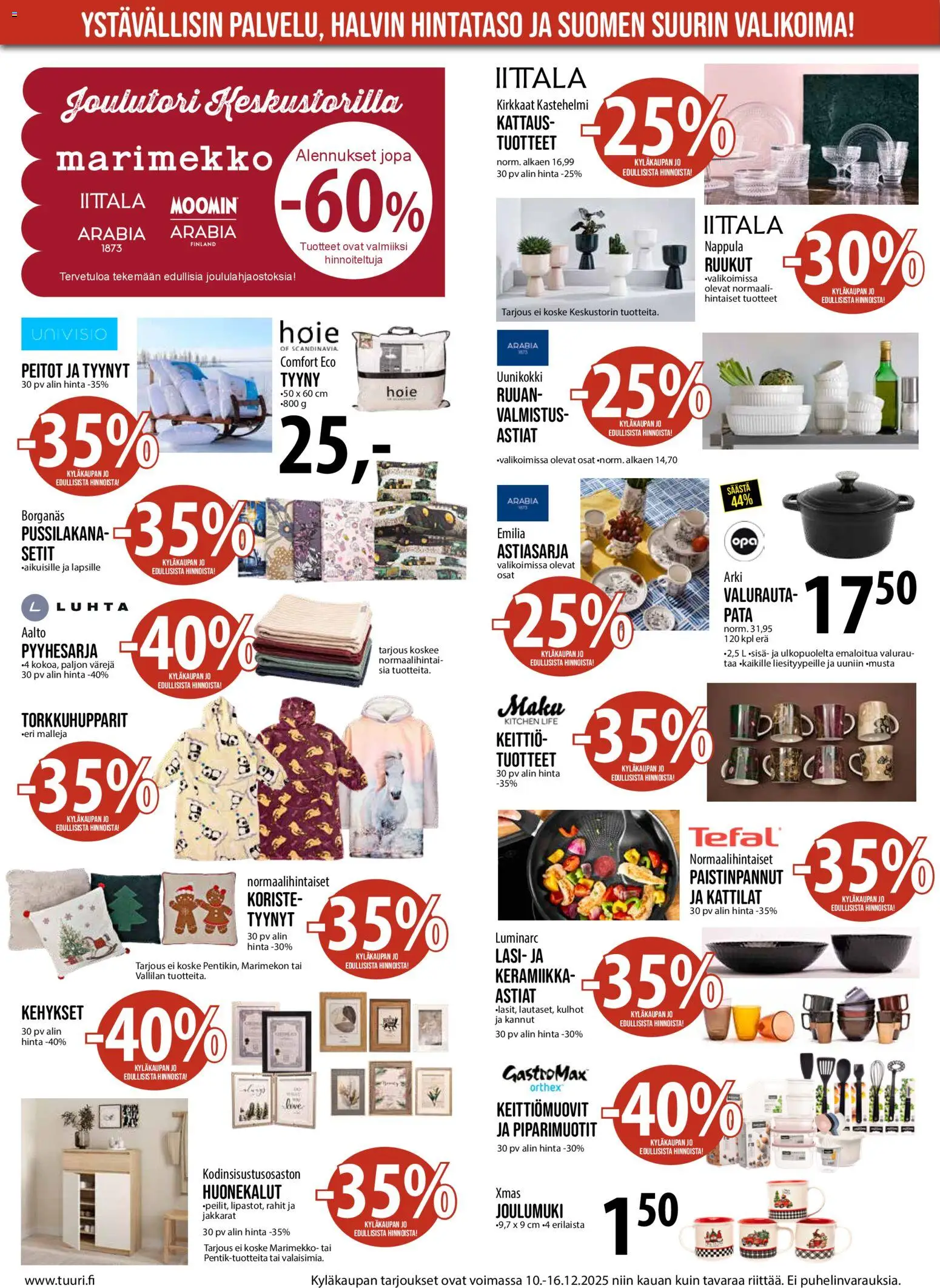 Tuuri tarjoukset – voimassa 10.12.2025 alkaen | Sivu: 5 | Tuotteet: Tyynyt, Tyyny, Keittiö