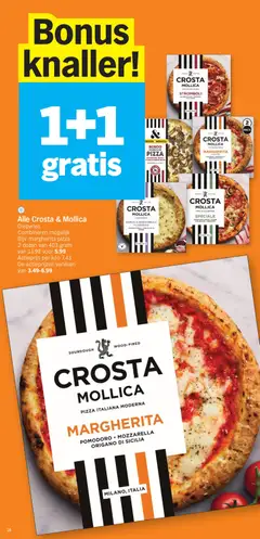 CROSTA MOLLICA GARLIC & MOZZARELLA FLATBREAD, GARLIC & MOZZARELLA FLATBREAD ROASTED GARLIC FIOR DI LATTE CHIVES - Voorbeeld van een folder van Albert Heijn, geldig van 10.11.2025 | Pagina: 18