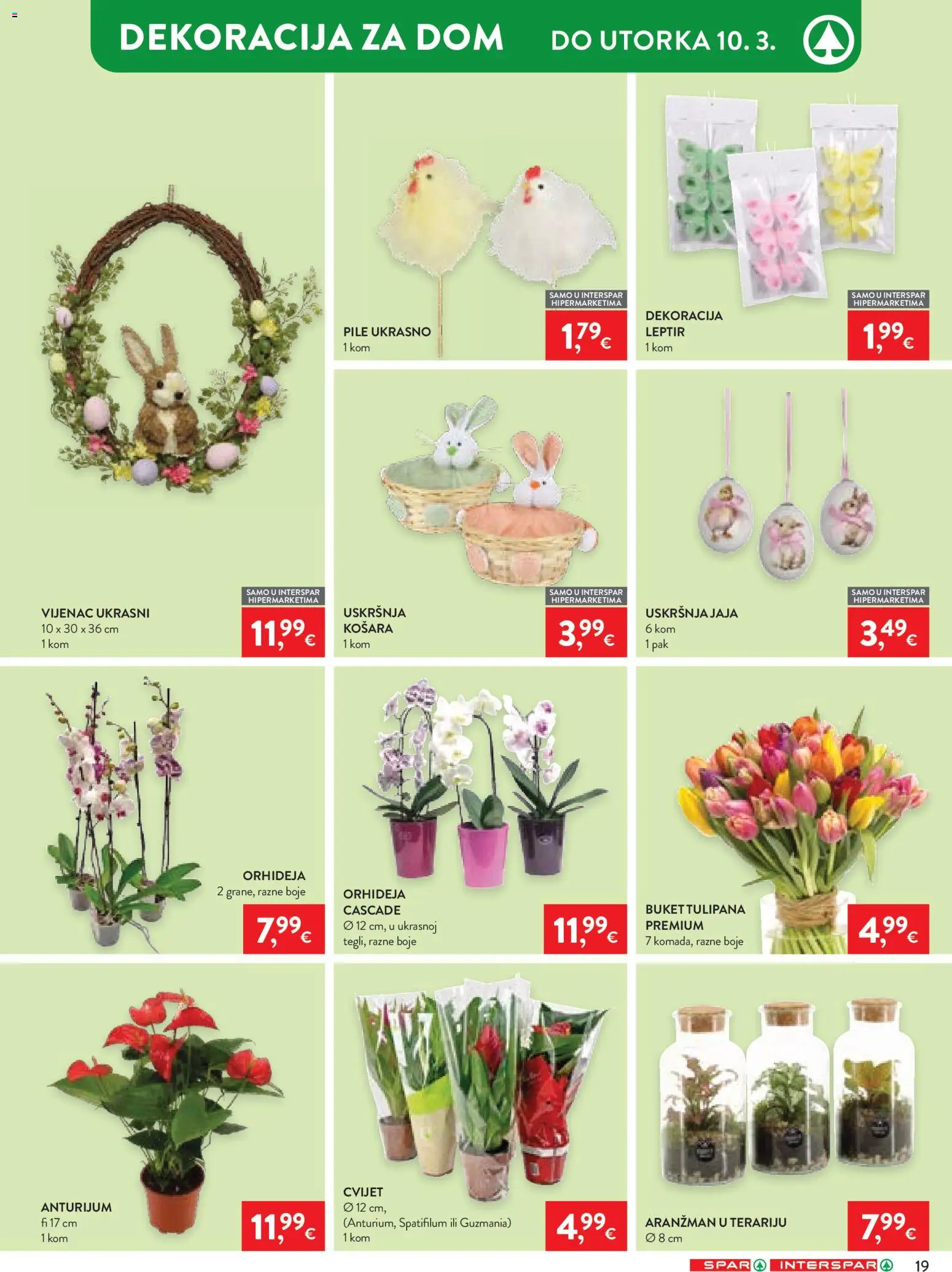 Spar katalog | vrijedi od 25.02.2026 | Stranica: 28 | Proizvodi: Orhideja, Košara