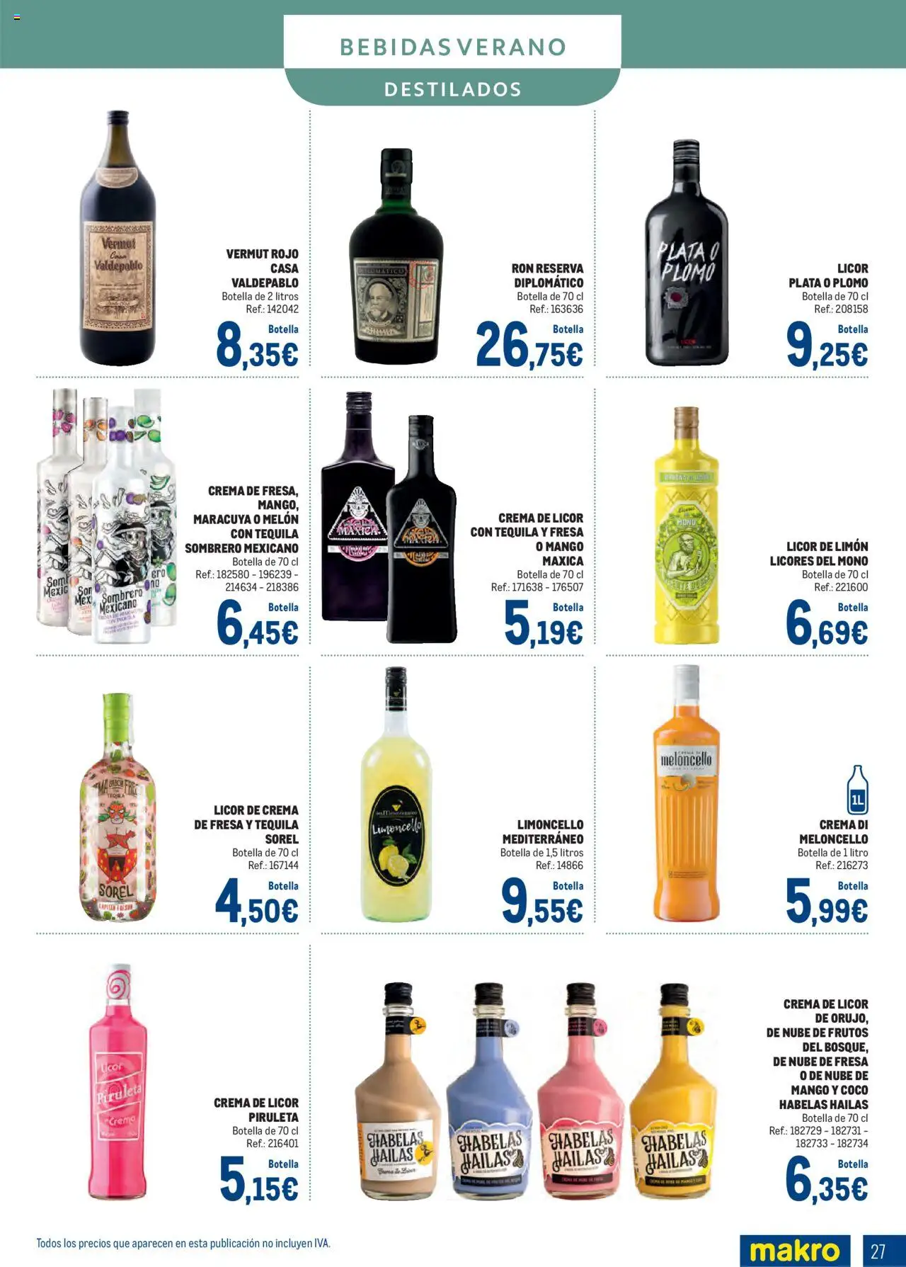 Makro - Bebidas Especial Verano Norte 2 │ válido desde el 04.08.2025 | Página: 27 | Productos: Φορτιστής, Licor, Ron, Ρούτερ
