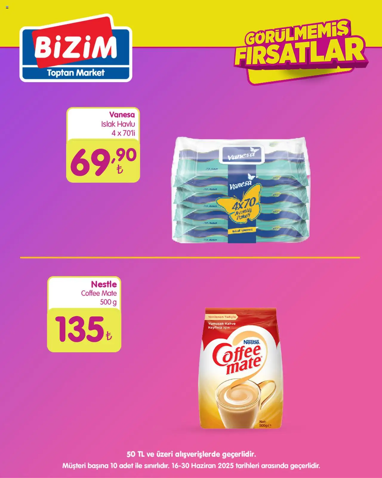 Bizim Toptan Görülmemiş Fırsatlar - 16.06.2025 tarihinden itibaren geçerlidir | Sayfa: 3 | Ürünler: Kahve