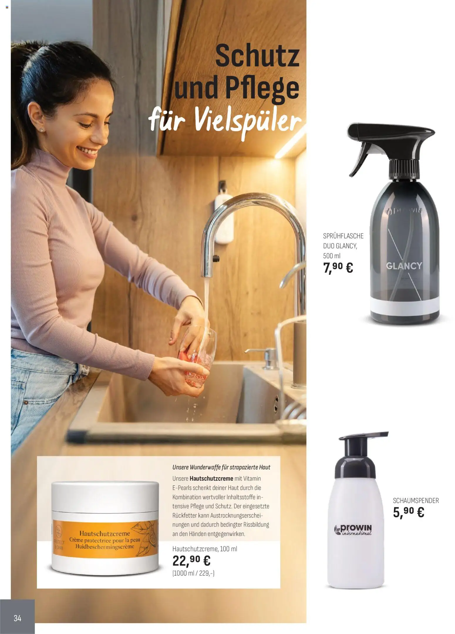 Katalog ProWin Januar/Juni 2026 – gültig ab 01.01.2026 | Seite: 34 | Produkte: Creme