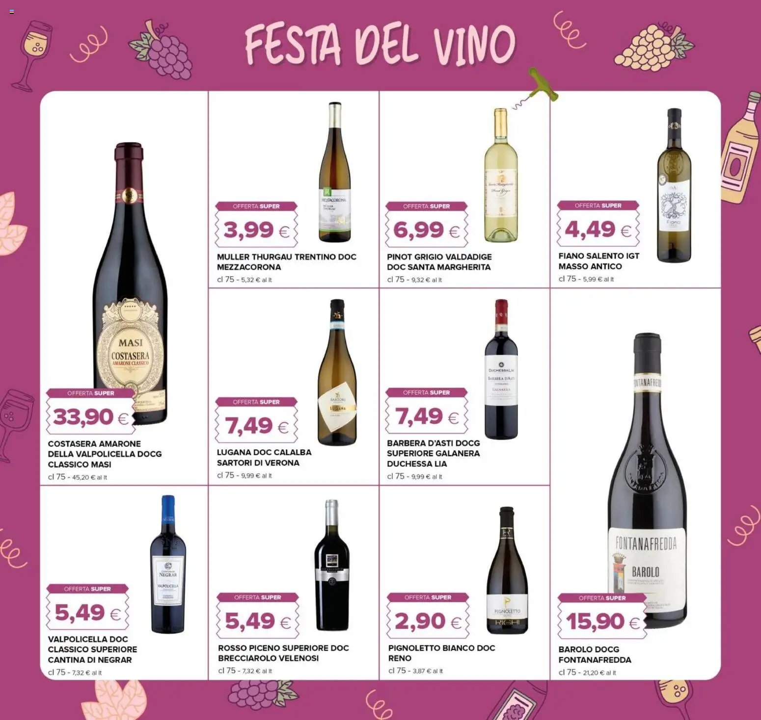 Volantino Oasi del 23.10.2025 | Pagina: 20 | Prodotti: Vino