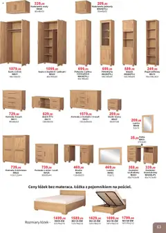 Pogląd oferty "Bodzio Katalog" - ważna od 01.10.2025 | Strona: 63 | Produkty: Szafa, Stolik nocny, Lustro, Regał