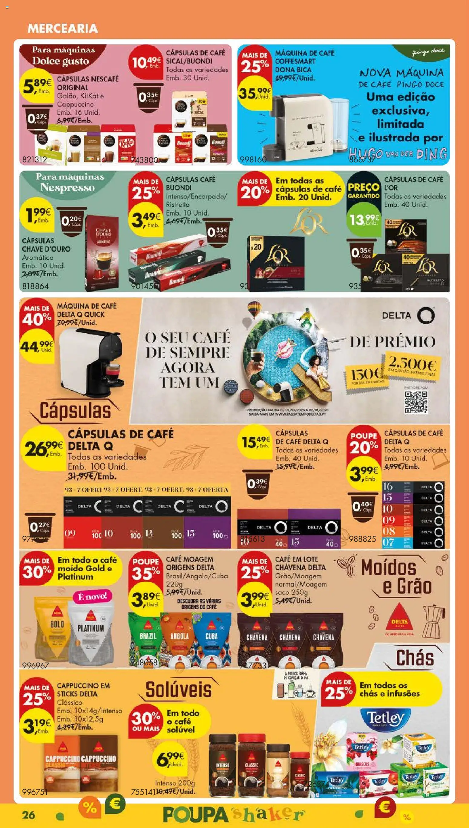 Pingo Doce - Black Friday │ válido de 18.11.2025 | Página: 28 | Produtos: Máquina de café, Café solúvel, Cápsulas café, Dolce gusto