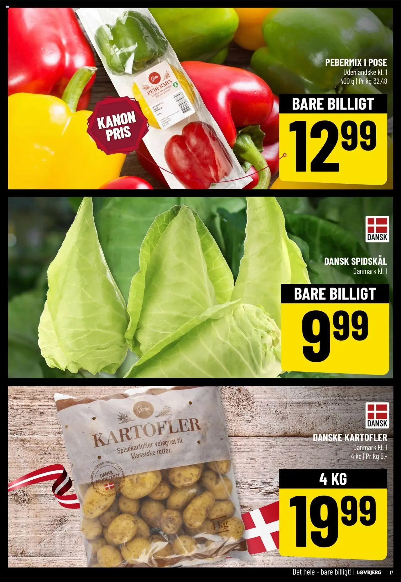 Løvbjerg tilbudsavis – gyldig fra 17.10.2025 | Side: 17 | Produkter: Kartofler, Spidskål, Søm