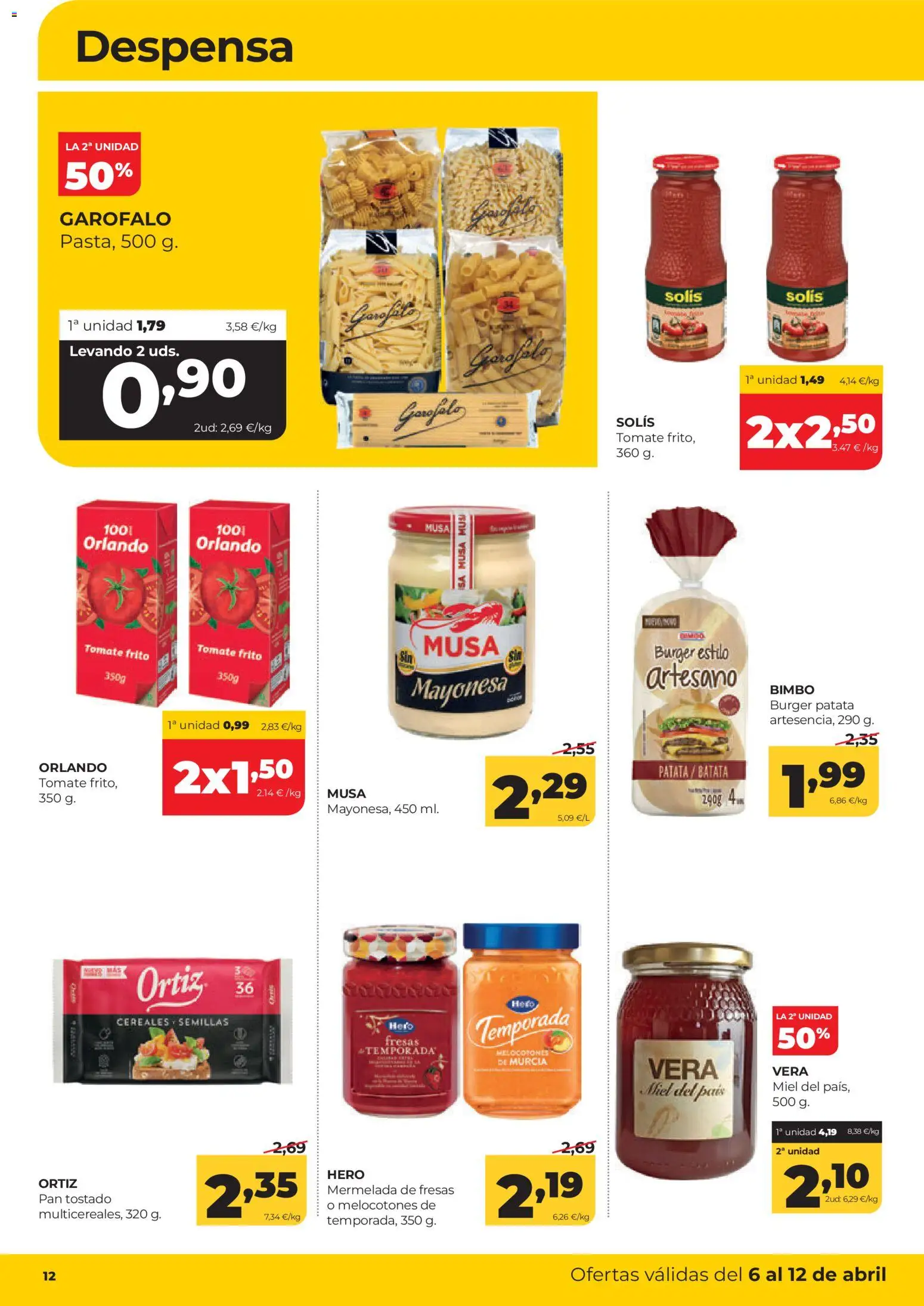 Alimerka folleto Asturias │ válido desde el 06.04.2026 | Página: 12 | Productos: Ψηφιακή κάμερα, Pan, Fresas, Οθόνη προβολής