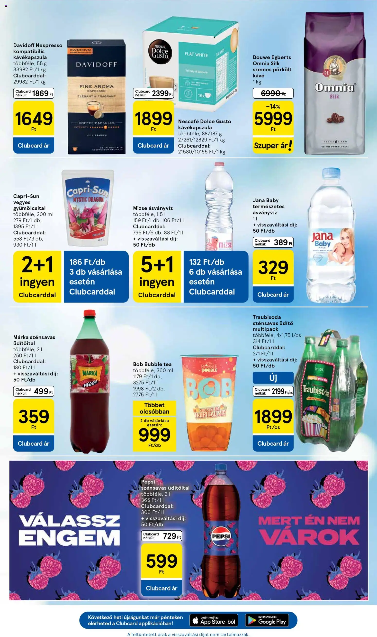 Tesco akciós ujság - amely érvényes a következő dátumtól: 26.02.2026 | Oldal: 19 | Termékek: Dolce Gusto, Nescafé, Ásványvíz, Tea