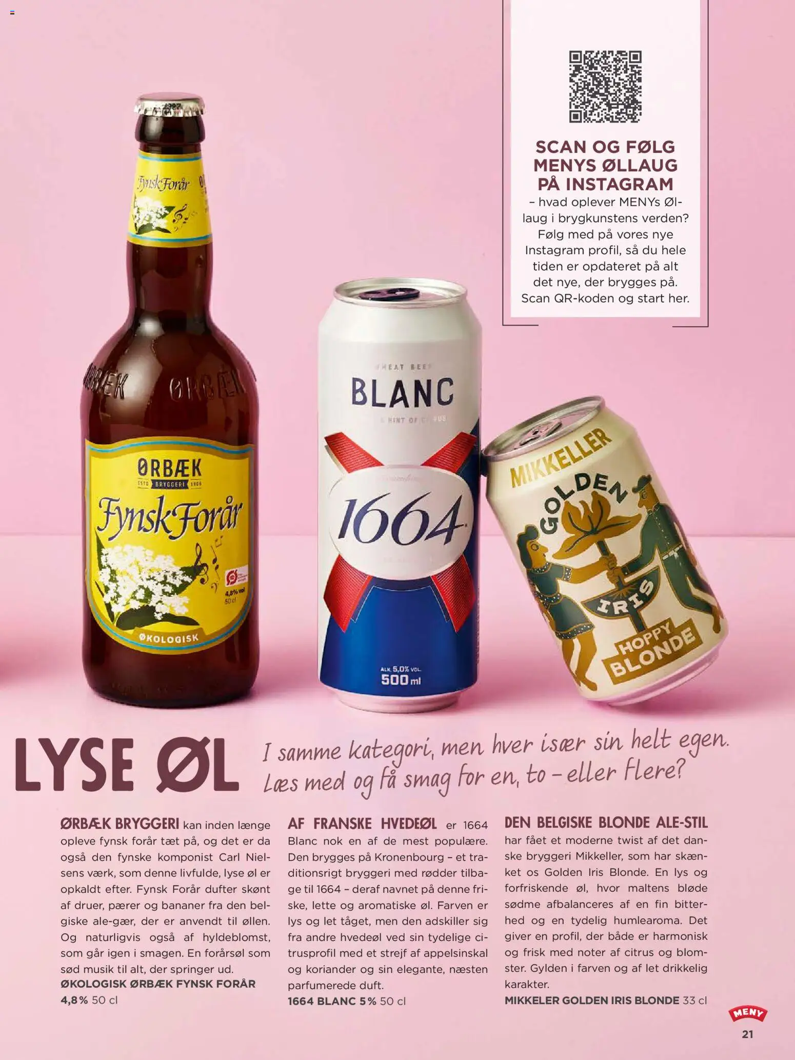 Meny tilbudsavis – gyldig fra 20.03.2026 | Side: 21 | Produkter: Øl, Bananer, Pærer, Søm