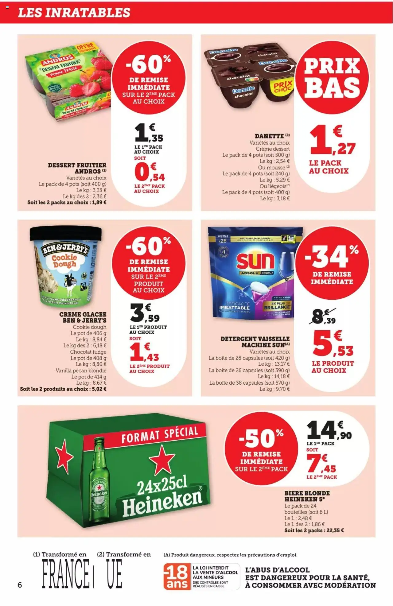  | Page: 6 | Produits: Heineken Bière blonde, Détergent, Bière, Heineken