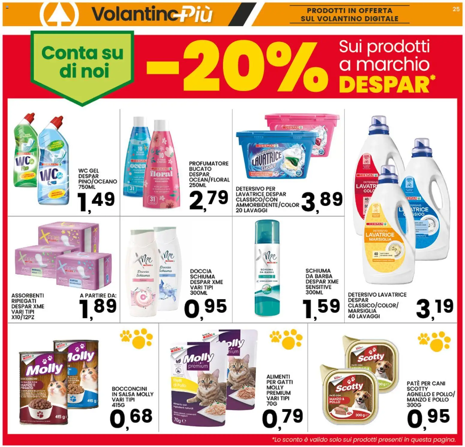 Volantino Interspar del 03.11.2025 | Pagina: 29 | Prodotti: Schiuma da barba, Salsa, WC, Doccia