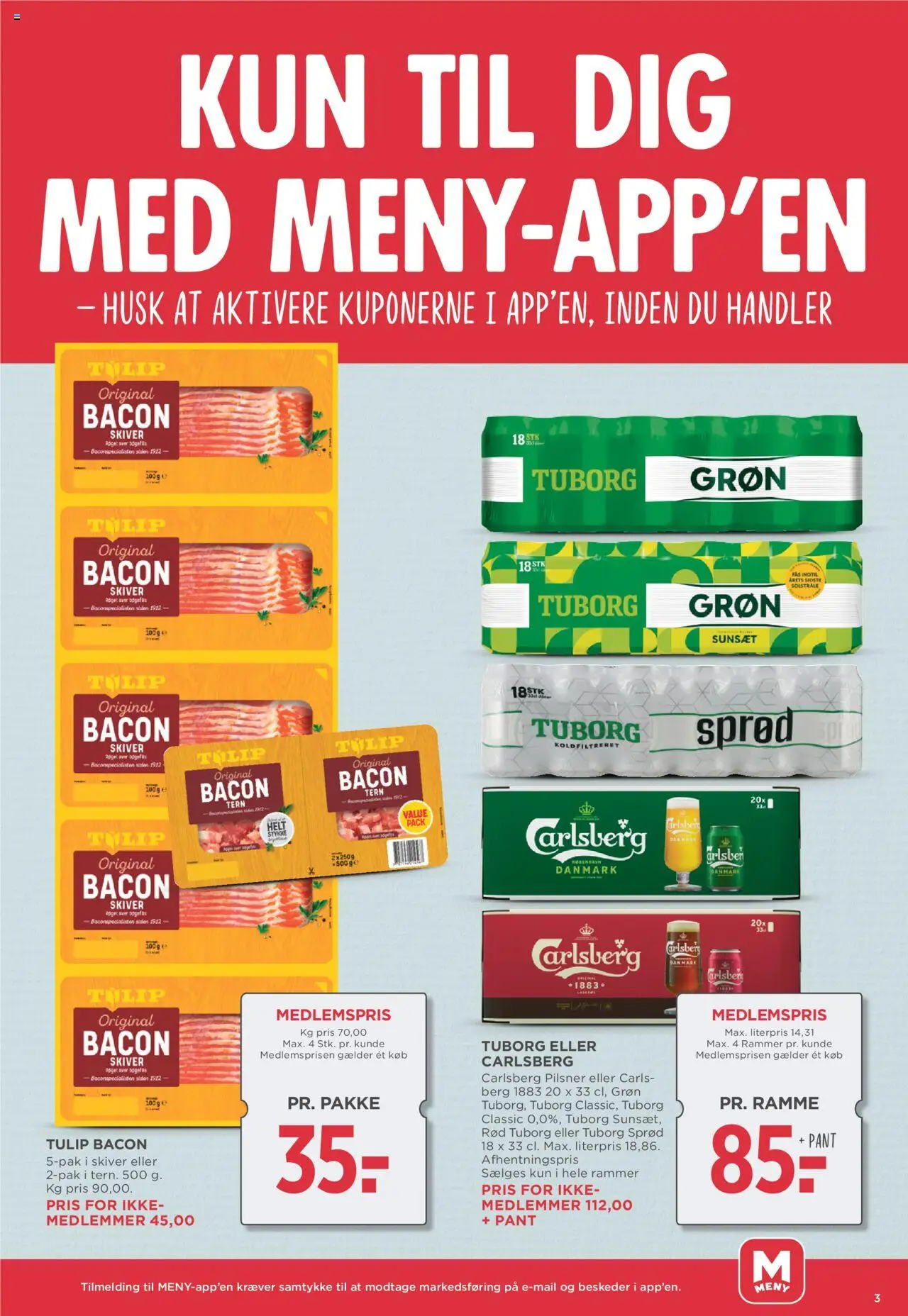 Meny Tilbudsavis gyldig fra 04.07.2025 | Side: 5 | Produkter: Rammer, Bacon