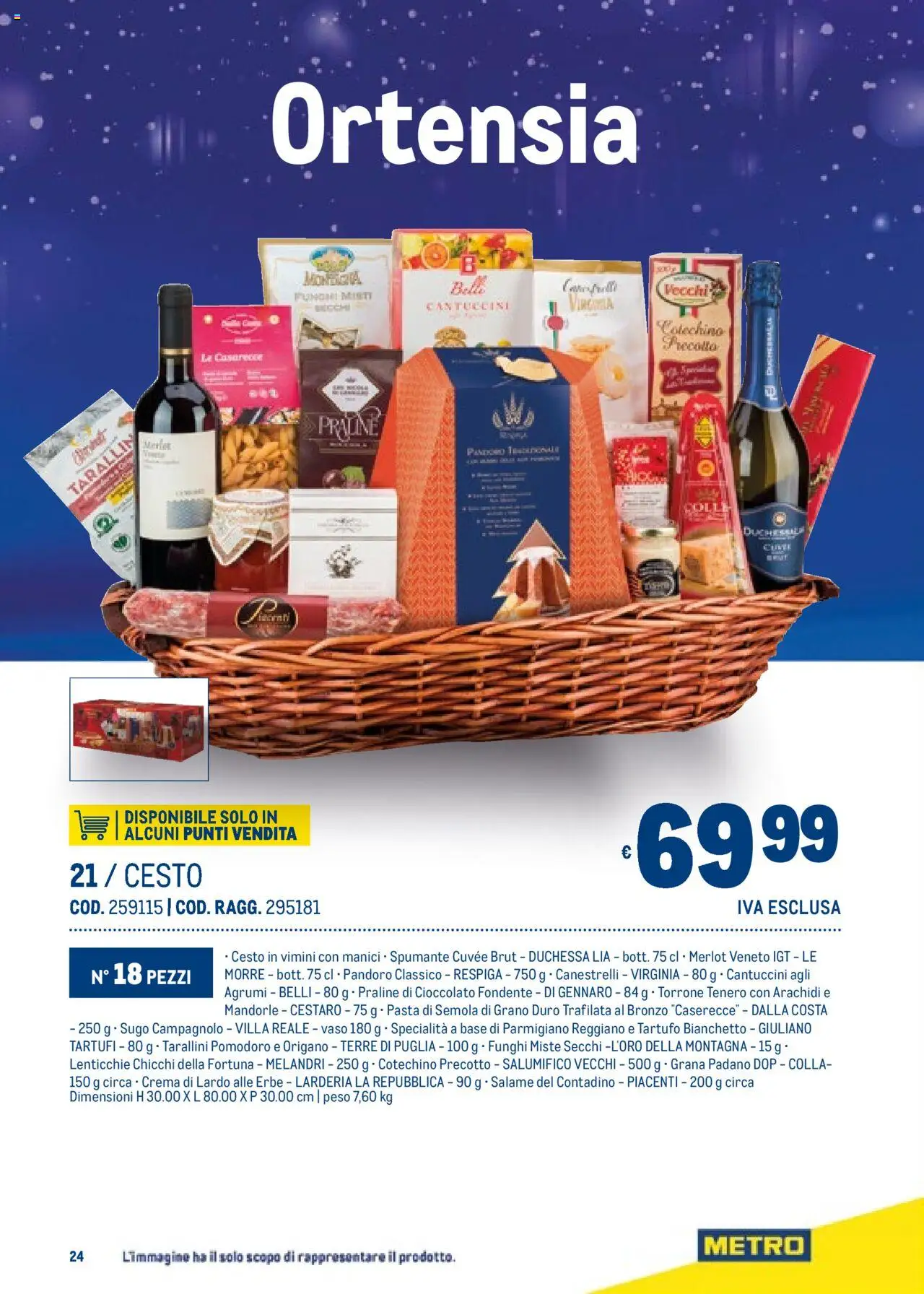 Volantino Metro del 06.11.2025 | Pagina: 24 | Prodotti: Cioccolato, Funghi, Pandoro, Arachidi