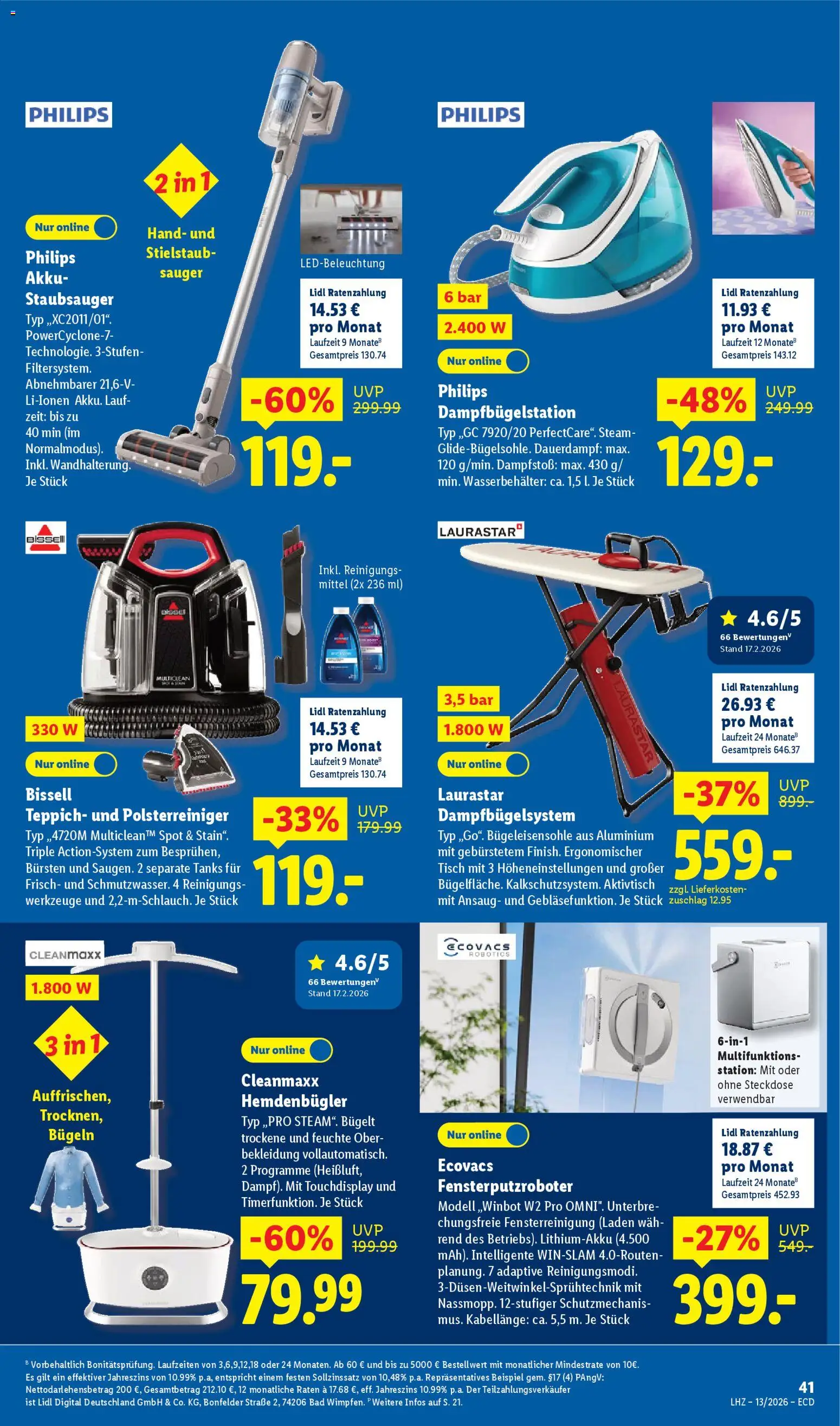 Lidl Prospekt – gültig ab 23.03.2026 | Seite: 61 | Produkte: Philips, Staubsauger, Tisch, Bad
