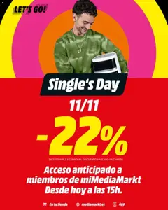 Vista previa Media Markt Singles´day válido desde el 11.11.2025