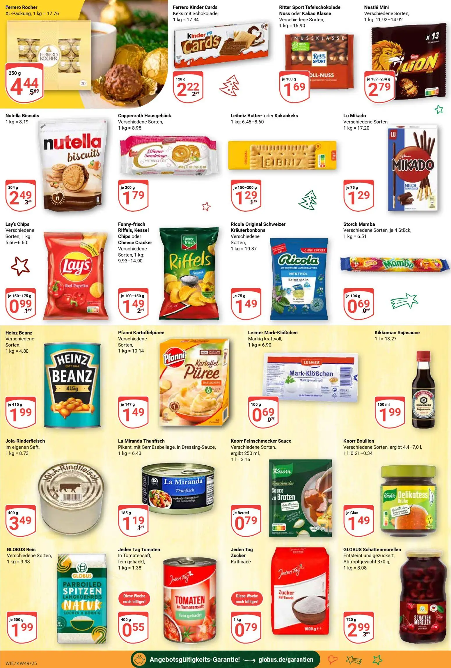 Globus prospekt Waghäusel-Wiesental	 – gültig ab 01.12.2025 | Seite: 16 | Produkte: Thunfisch, Knorr, Nutella, Chips