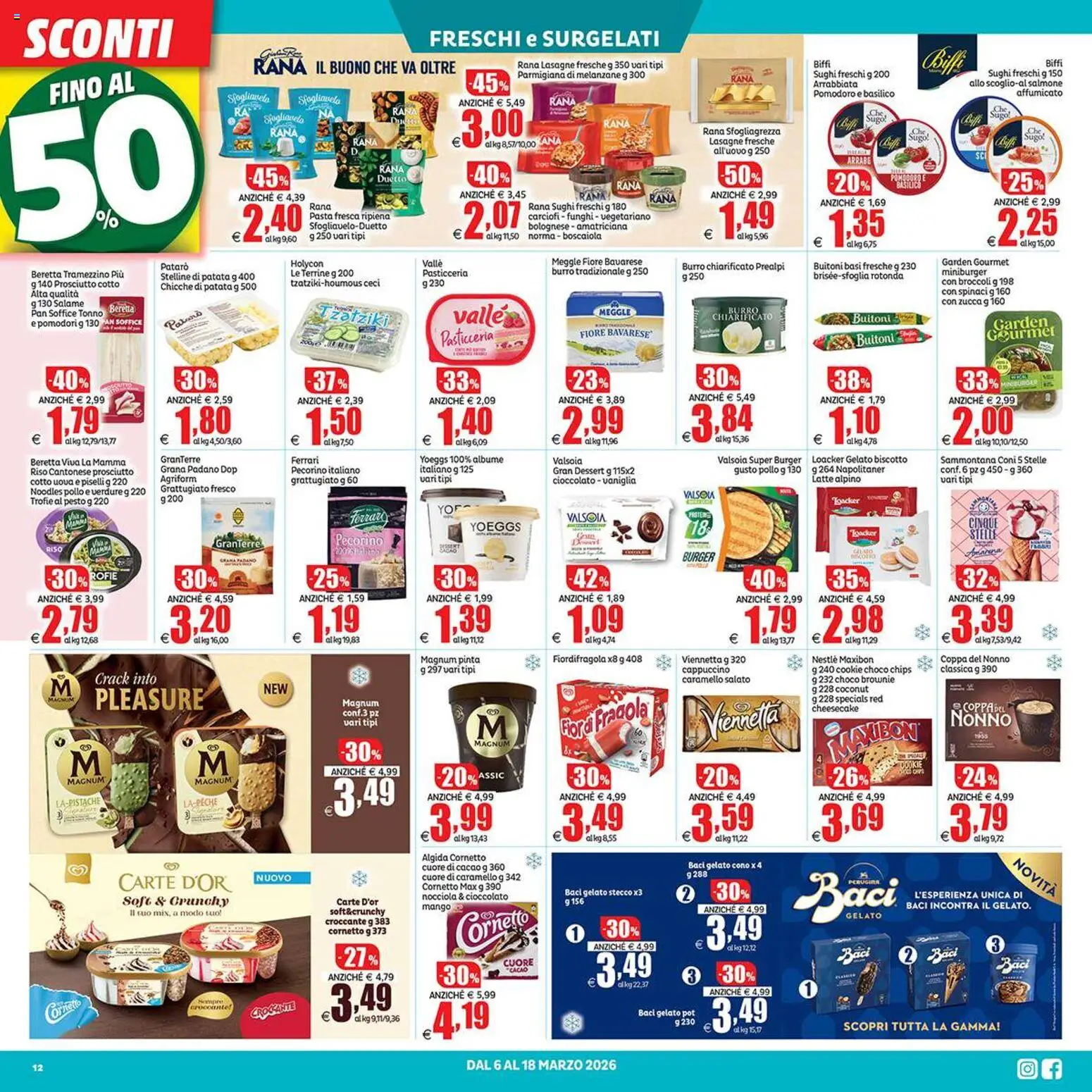 Volantino Elite Supermercati del 06.03.2026 | Pagina: 12 | Prodotti: Gelato, Mango, Pomodori, Broccoli