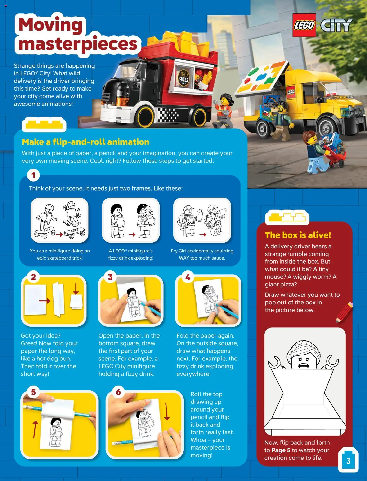 Lego The Magazine Jan-Mär 8+ gültig ab 01.01.2026 | Seite: 3 | Produkte: Box, Pizza