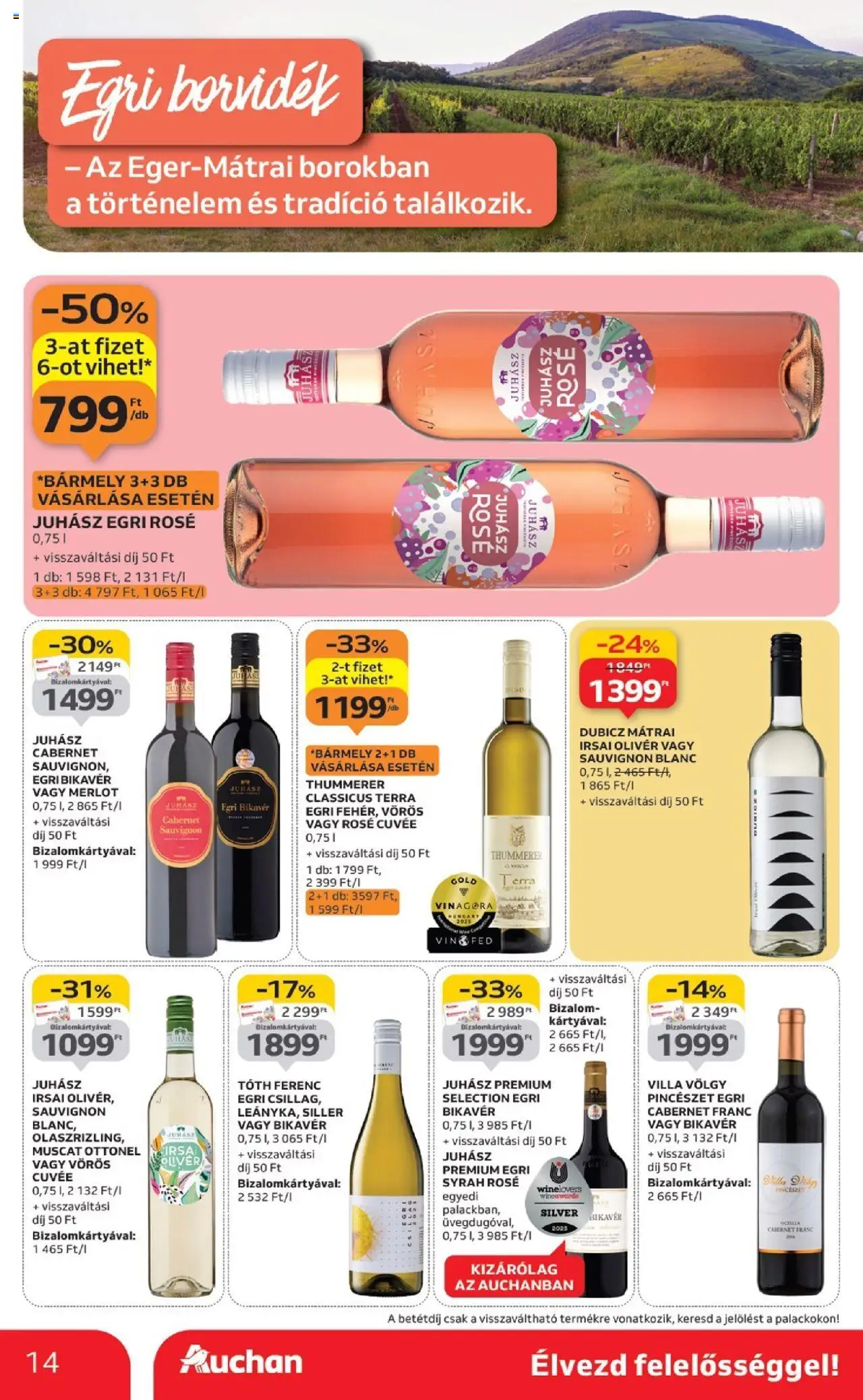 Auchan akciós ujság - amely érvényes a következő dátumtól: 02.10.2025 | Oldal: 14