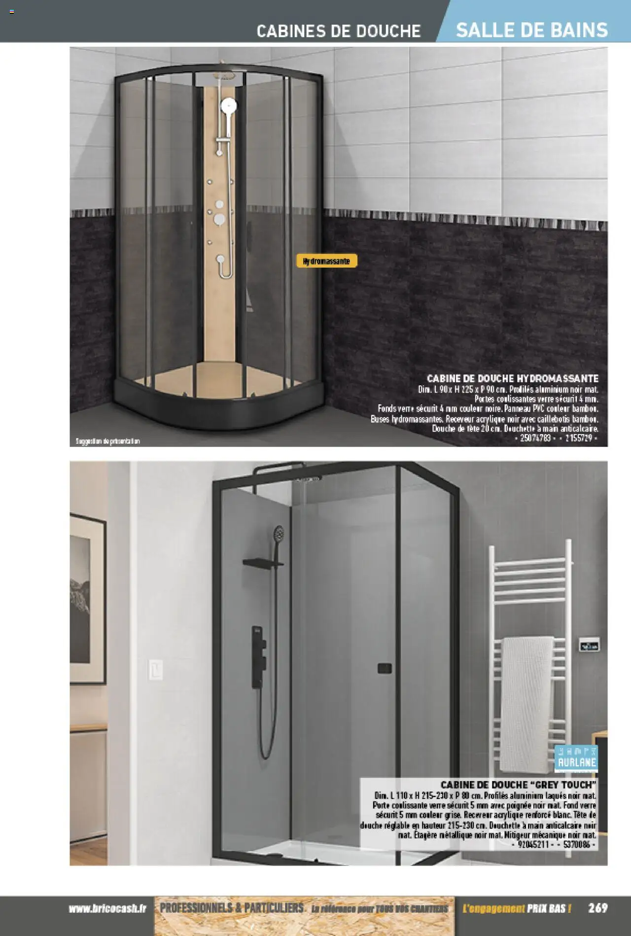 {H1} | Page: 269 | Produits: Caillebotis, Porte, Étagère, Douche