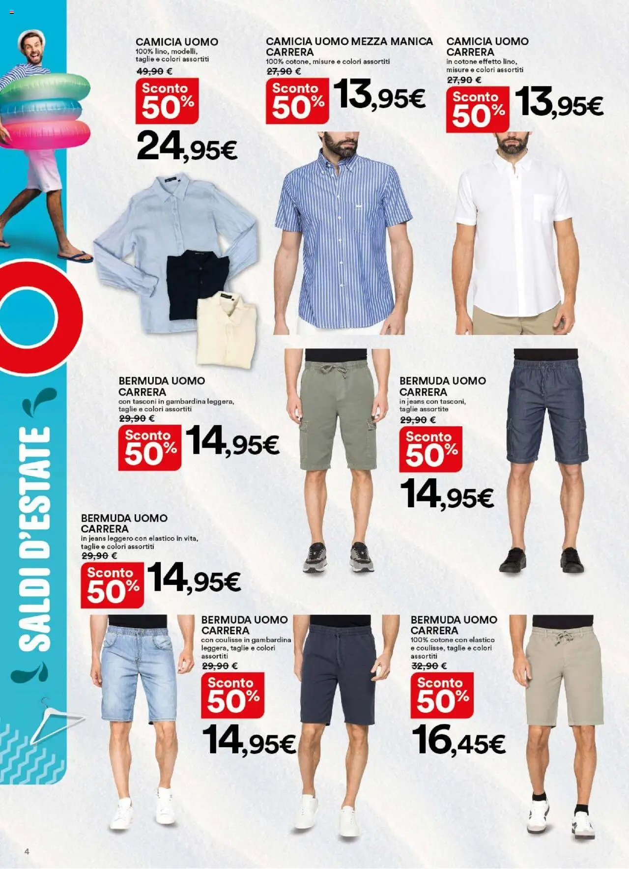 Volantino Ipercoop del 05.07.2025 | Pagina: 4 | Prodotti: Camicia, Bermuda, Jeans