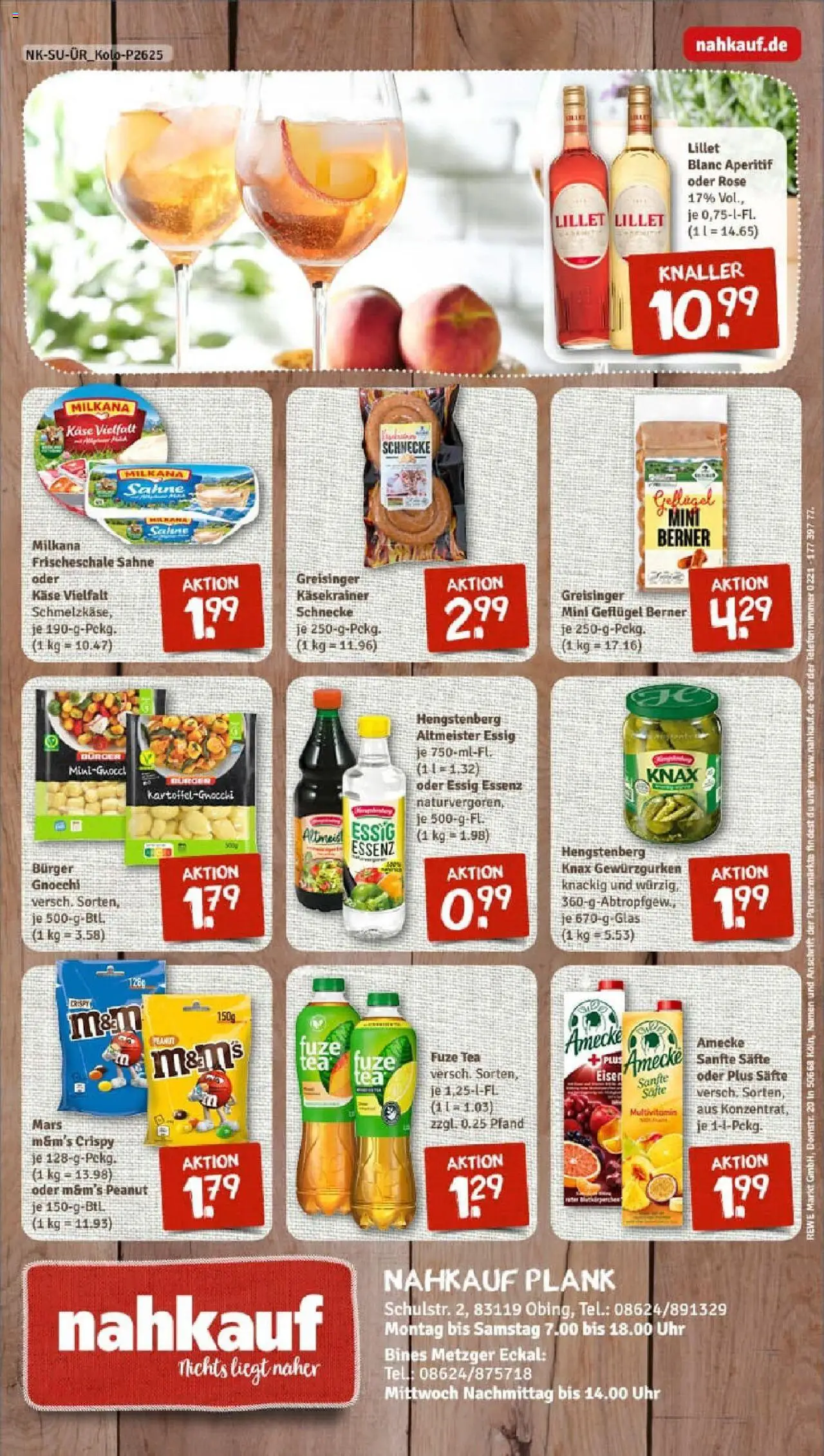 Rewe prospekt Obing	 - gültig ab dem 27.07.2025 | Seite: 12 | Produkte: Käse, Käsekrainer, Lillet, Telefon