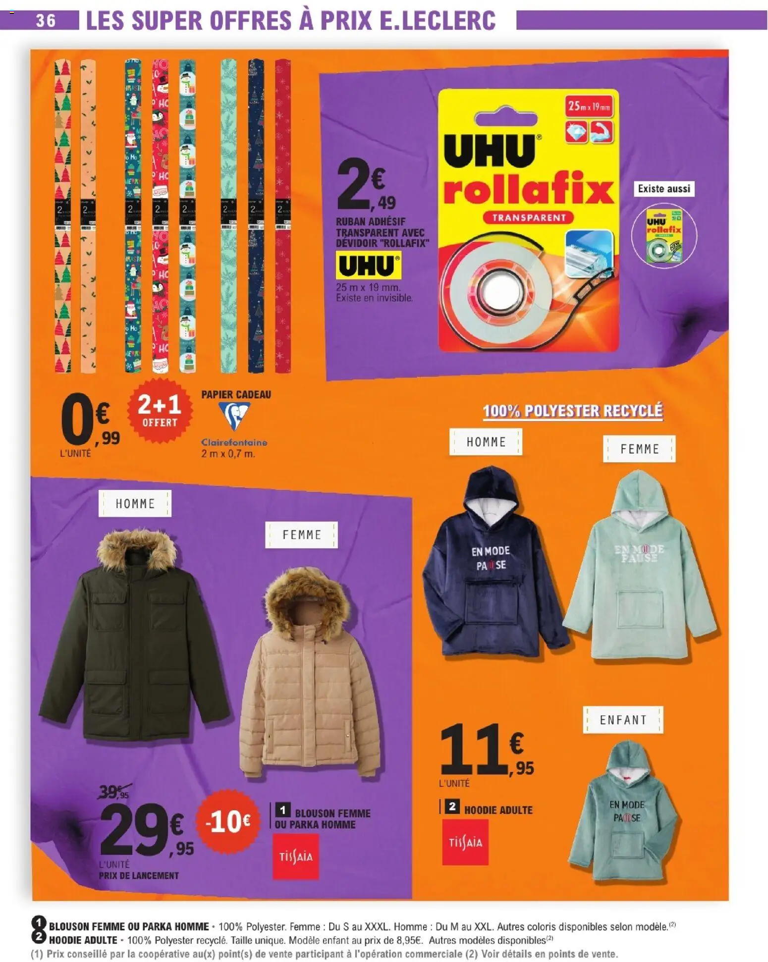 {H1} | Page: 36 | Produits: Papier cadeau, Blouson