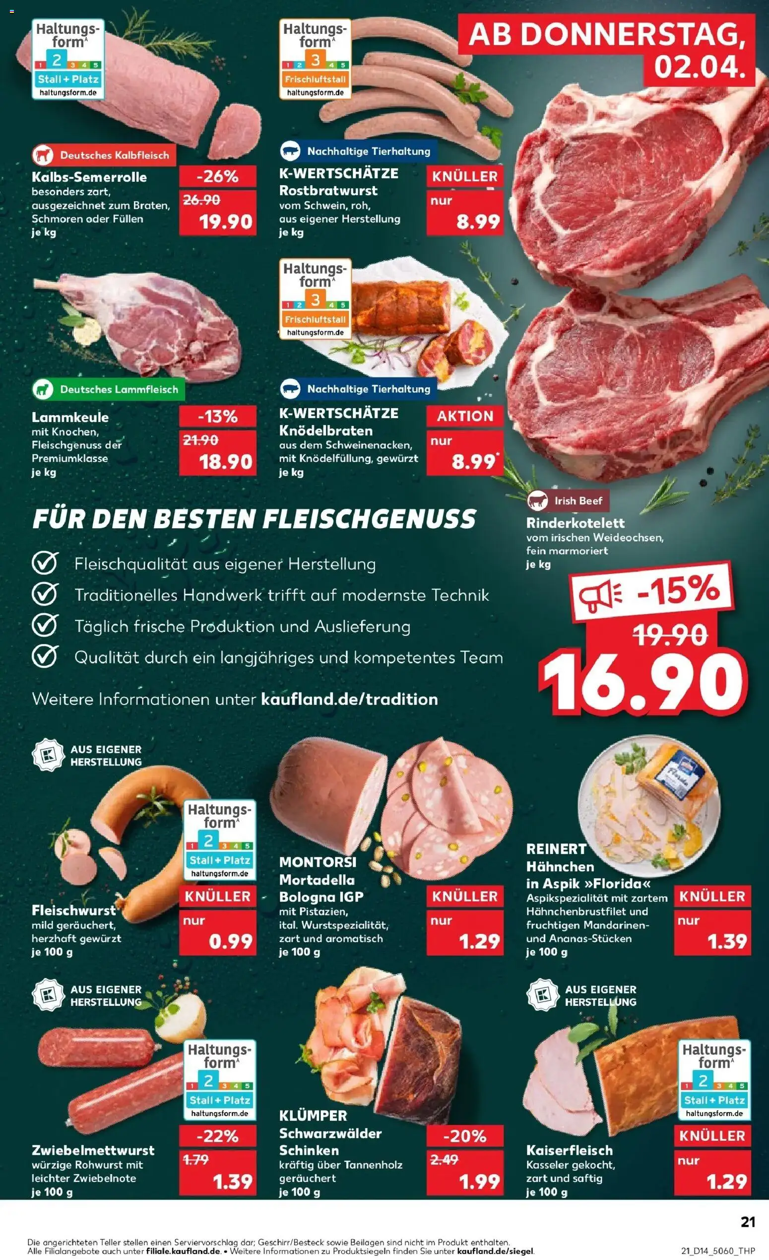 Kaufland Prospekt Göttingen	 – gültig ab 30.03.2026 | Seite: 35 | Produkte: Lammkeule, Hahnchen, Mandarinen, Schinken