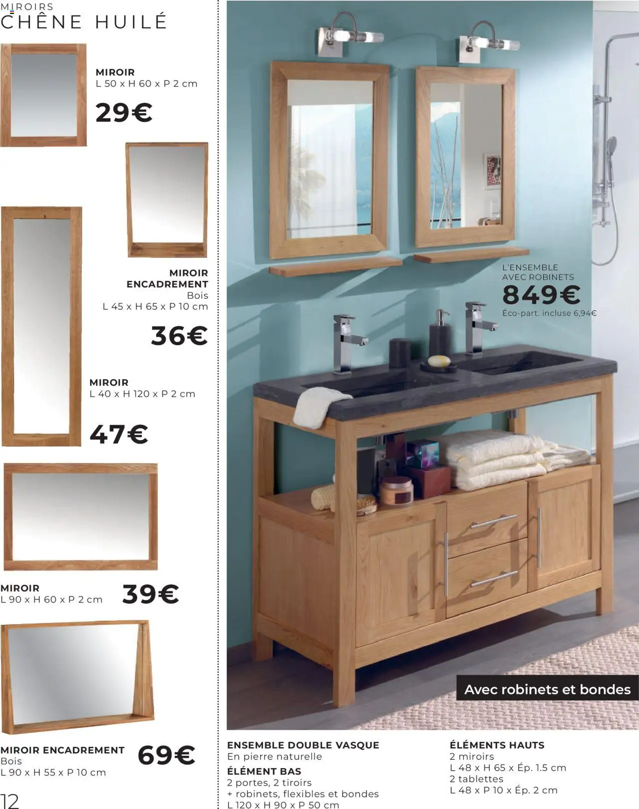 | Page: 12 | Produits: Tiroirs, Miroir, Huile