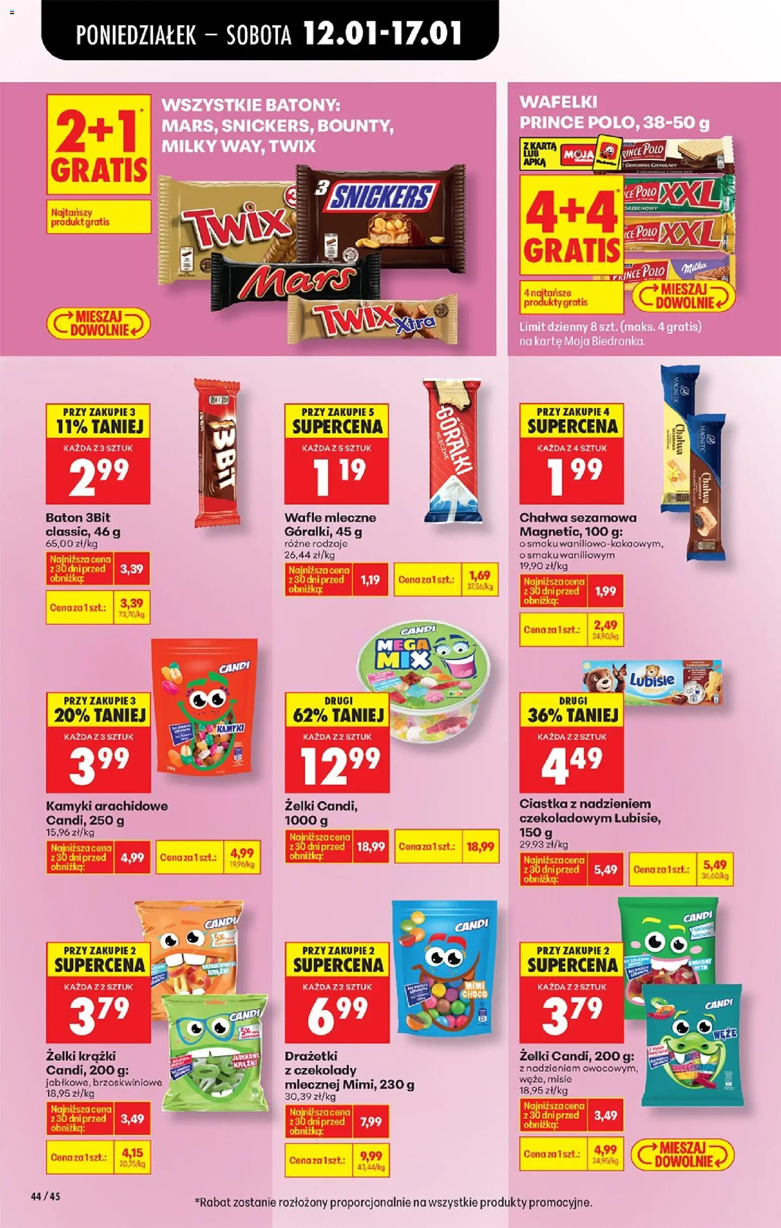 Biedronka gazetka od 12.01.2026 | Strona: 52 | Produkty: Karta, Czekolady, Wafle, Żelki