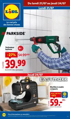 LIDL - Prévisualisation de LIDL - Bricolage, jardinage, jouets et vêtements pour enfants… et bien plus encore chez Lidl ! valide à partir de 20.07.2025
