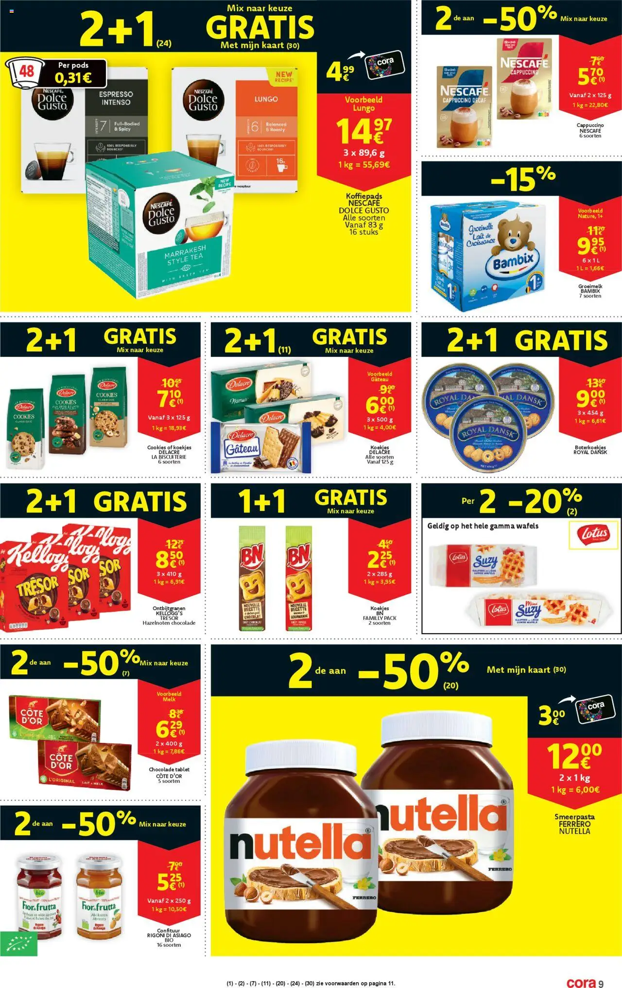 {H1} | Pagina: 9 | Producten: Tablet, Kaart, Melk, Chocolade