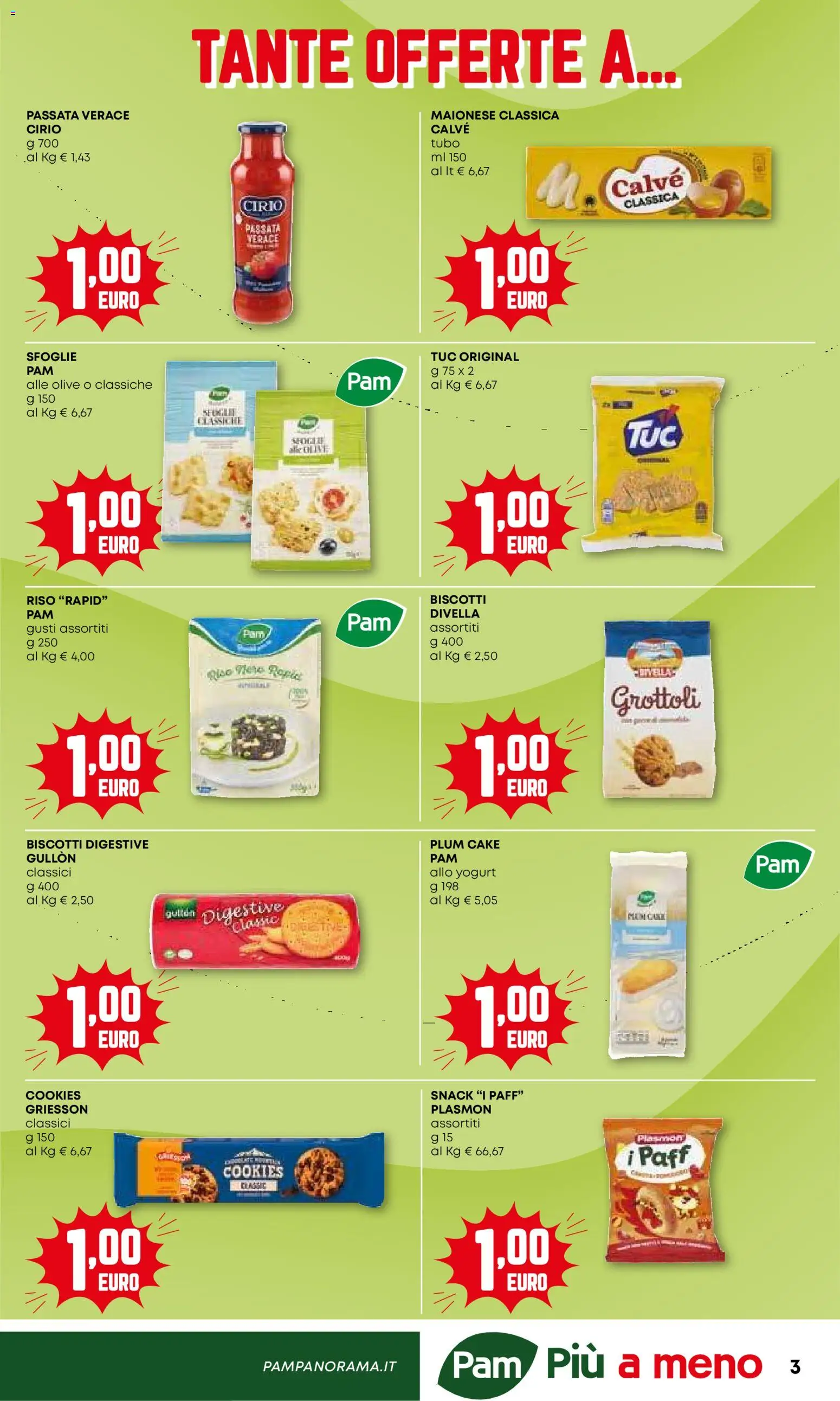 Volantino PAM del 15.01.2026 | Pagina: 3 | Prodotti: Yogurt, Riso, Maionese, Tubo