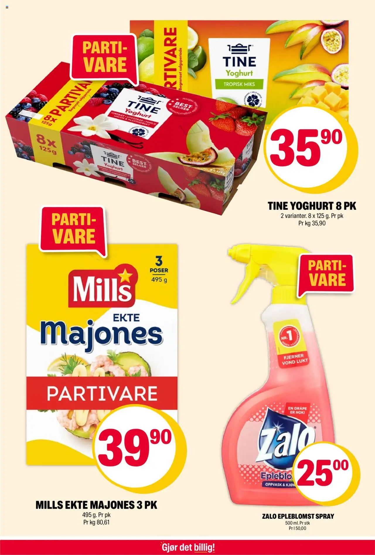  | Side: 3 | Produkter: Yoghurt, Cremă după plajă, Cratiță, Majones