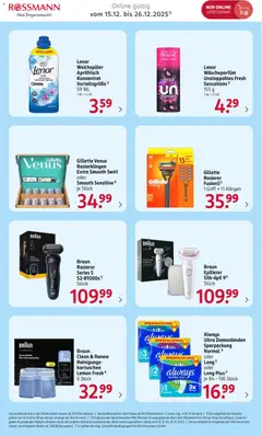 Braun Epilierer Silk-épil 91), Stück ab 15.12.2025 gültig | Seite: 8 | Produkte: Lenor, Rasierer, Epilierer, Weichspüler