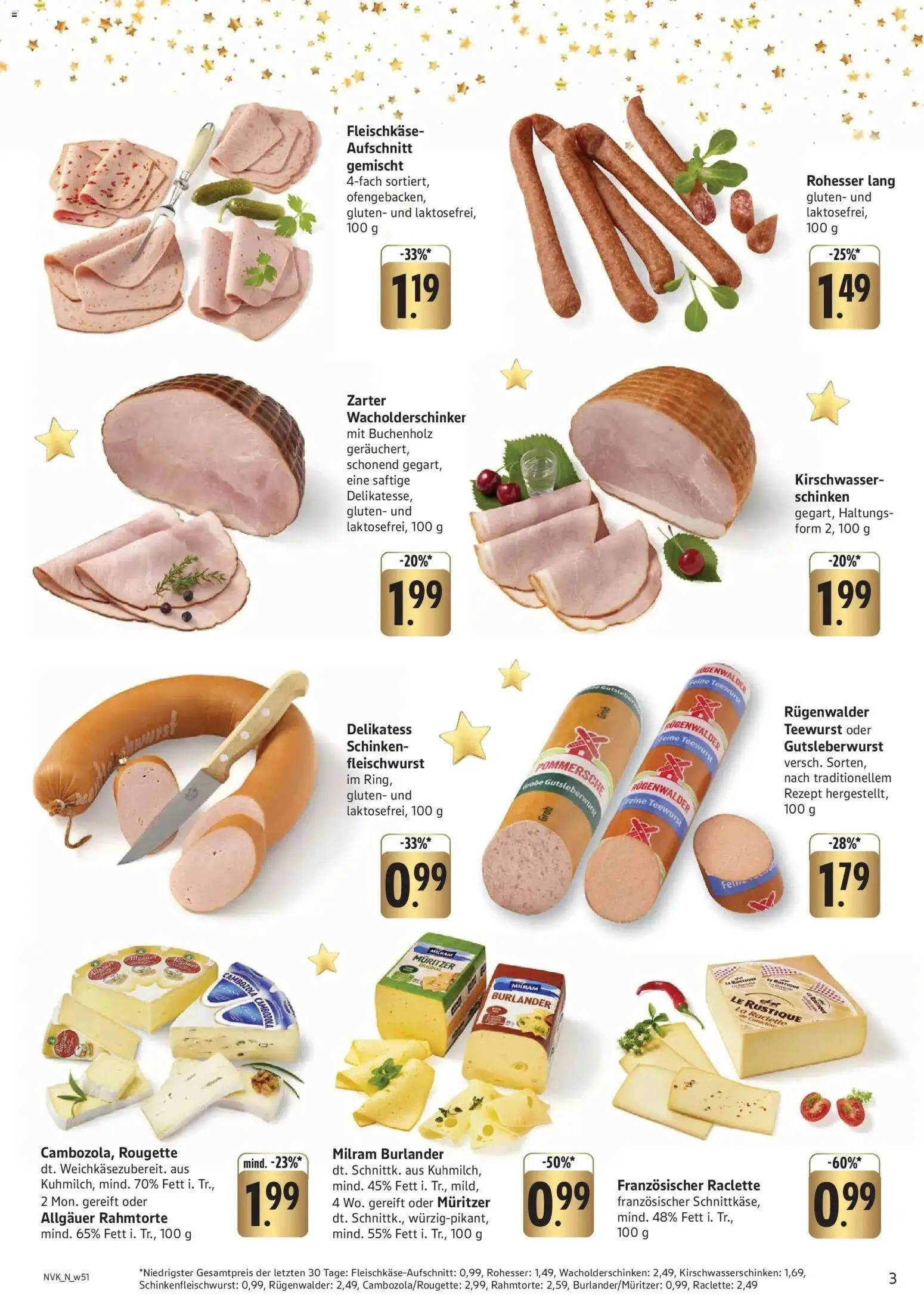 Edeka prospekt Mainz-Finthen	 – gültig ab 15.12.2025 | Seite: 3 | Produkte: Milram, Schinken, Raclette