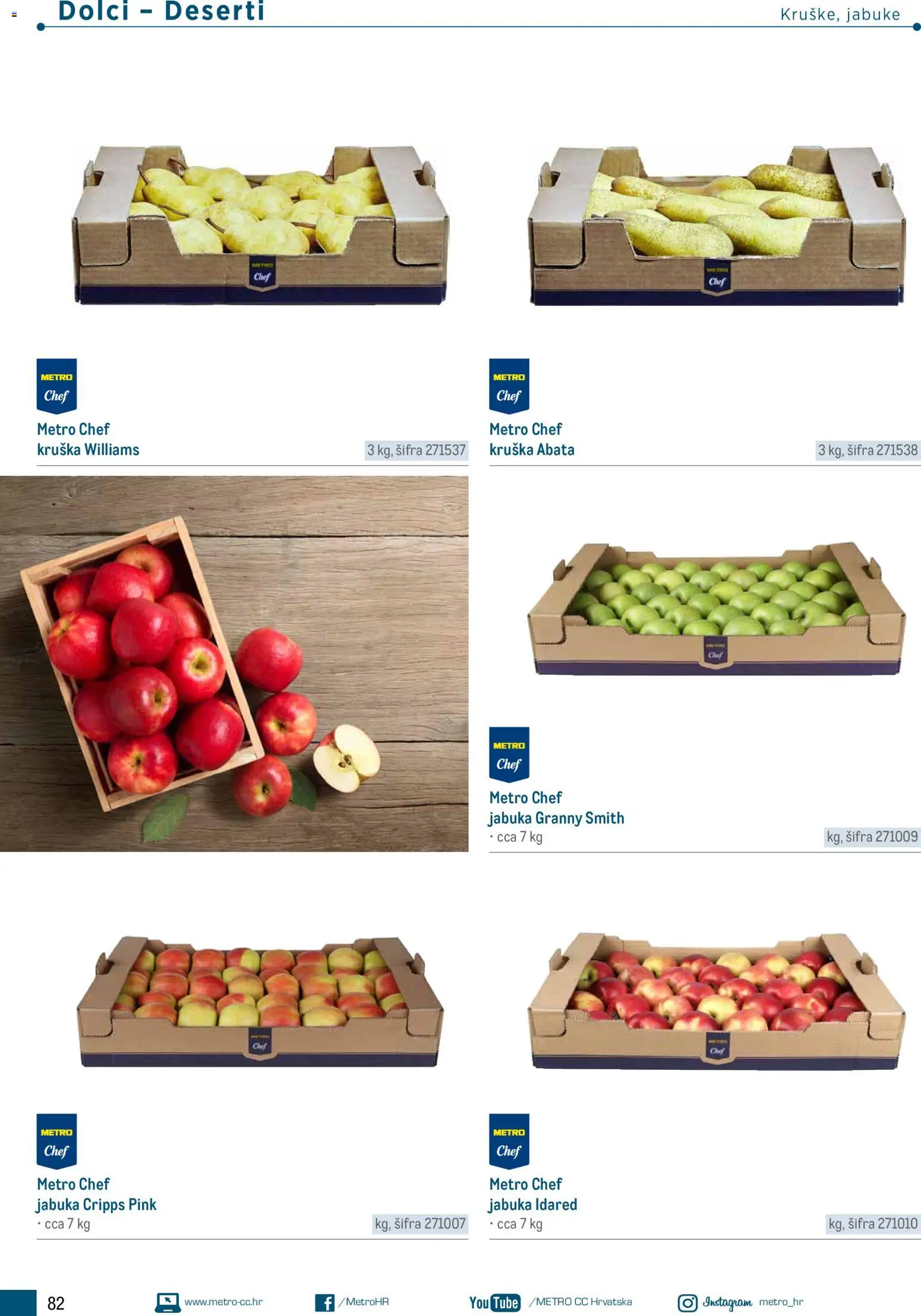 Metro katalog | vrijedi od 05.03.2026 | Stranica: 82 | Proizvodi: Jabuke, Kruška, Jabuka