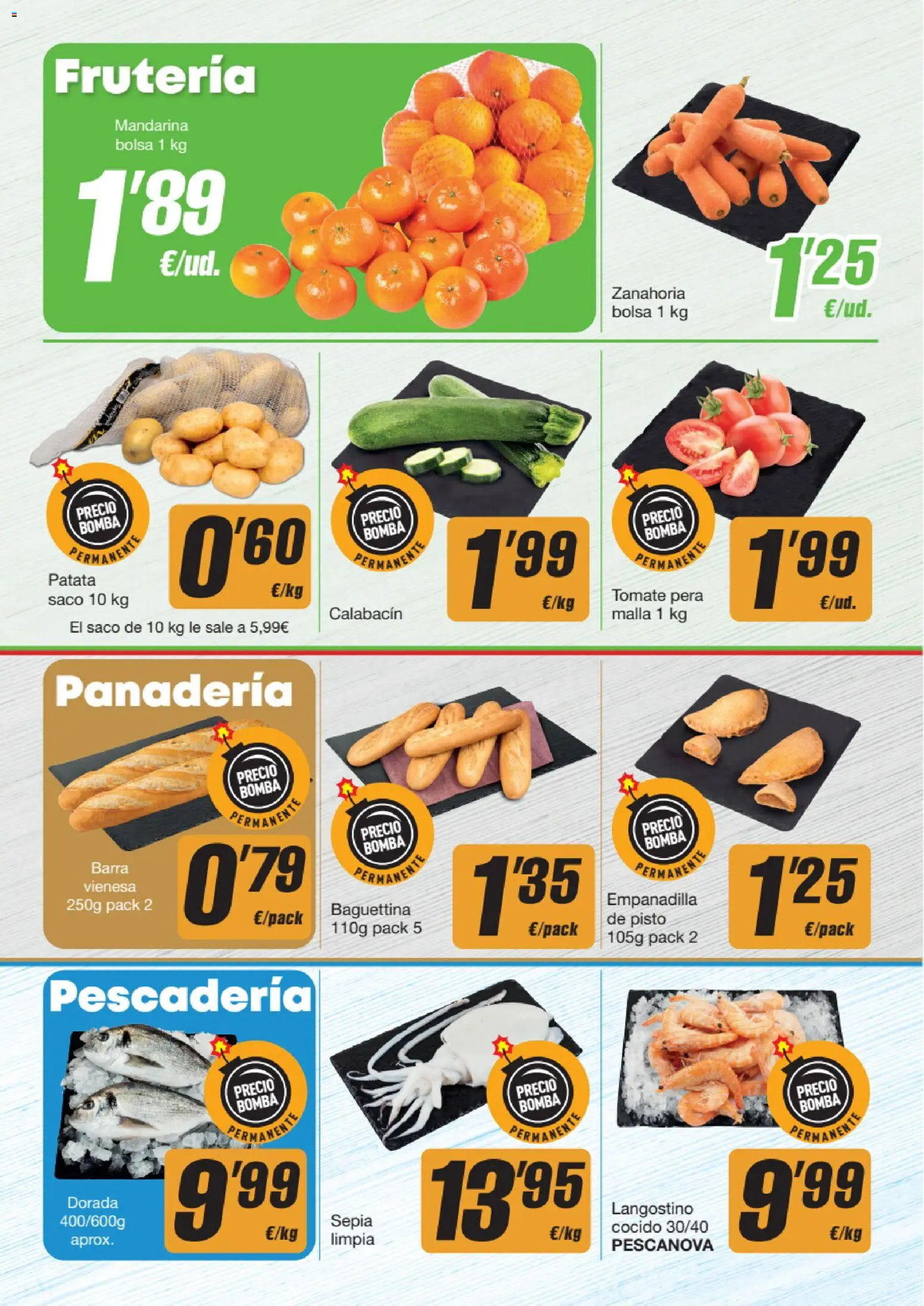 Economy Cash folleto │ válido desde el 12.03.2026 | Página: 2 | Productos: Calabacín, Zanahoria, Bolsa, Langostino