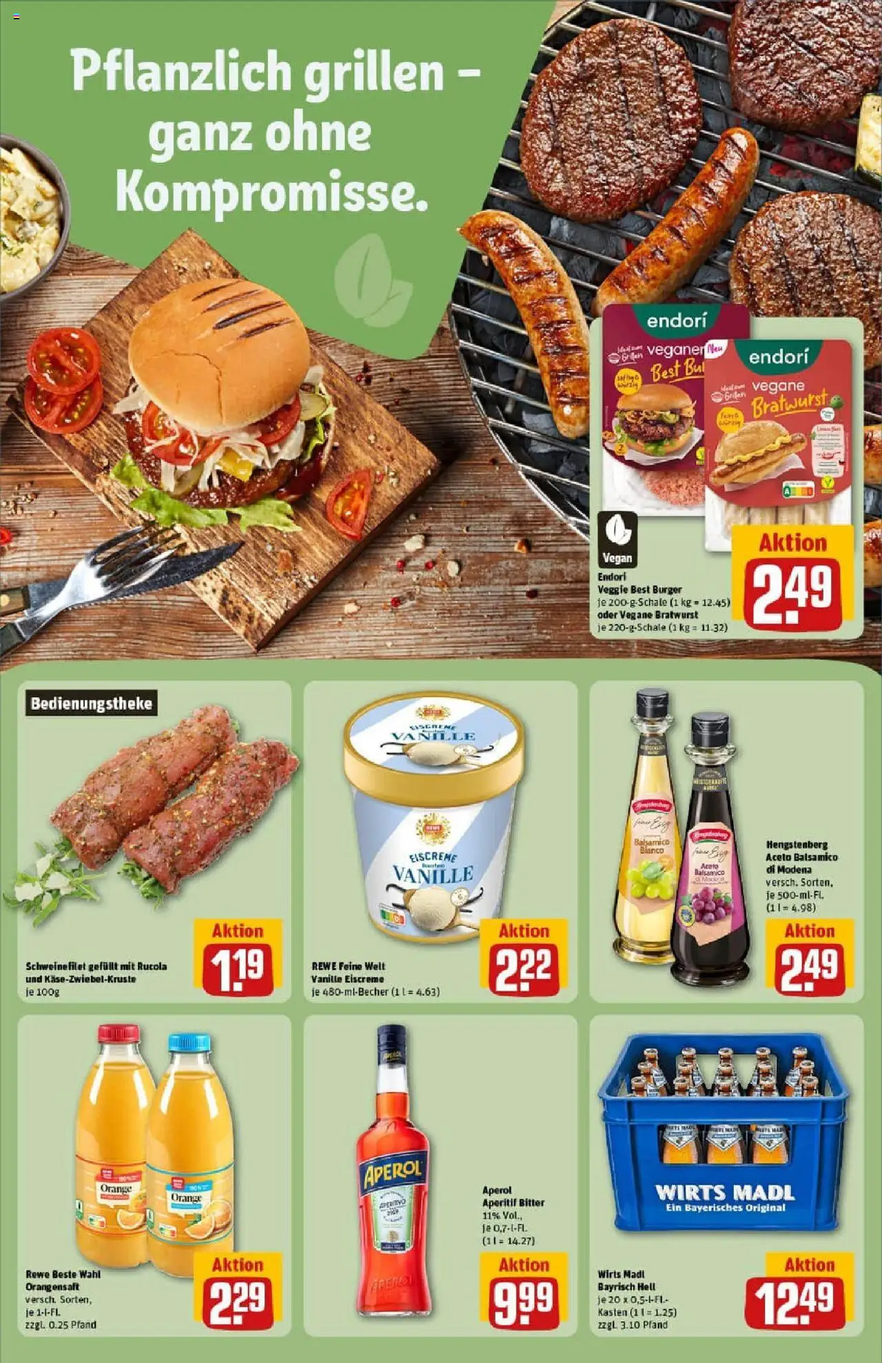 Rewe prospekt Olching Geiselbullach	 - gültig ab dem 06.07.2025 | Seite: 35 | Produkte: Rucola, Bratwurst, Burger, Schweinefilet