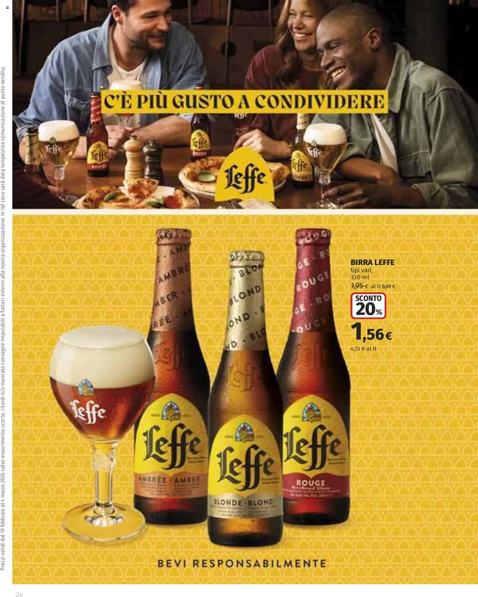 Volantino COOP del 19.02.2026 | Pagina: 24 | Prodotti: Birra, Data