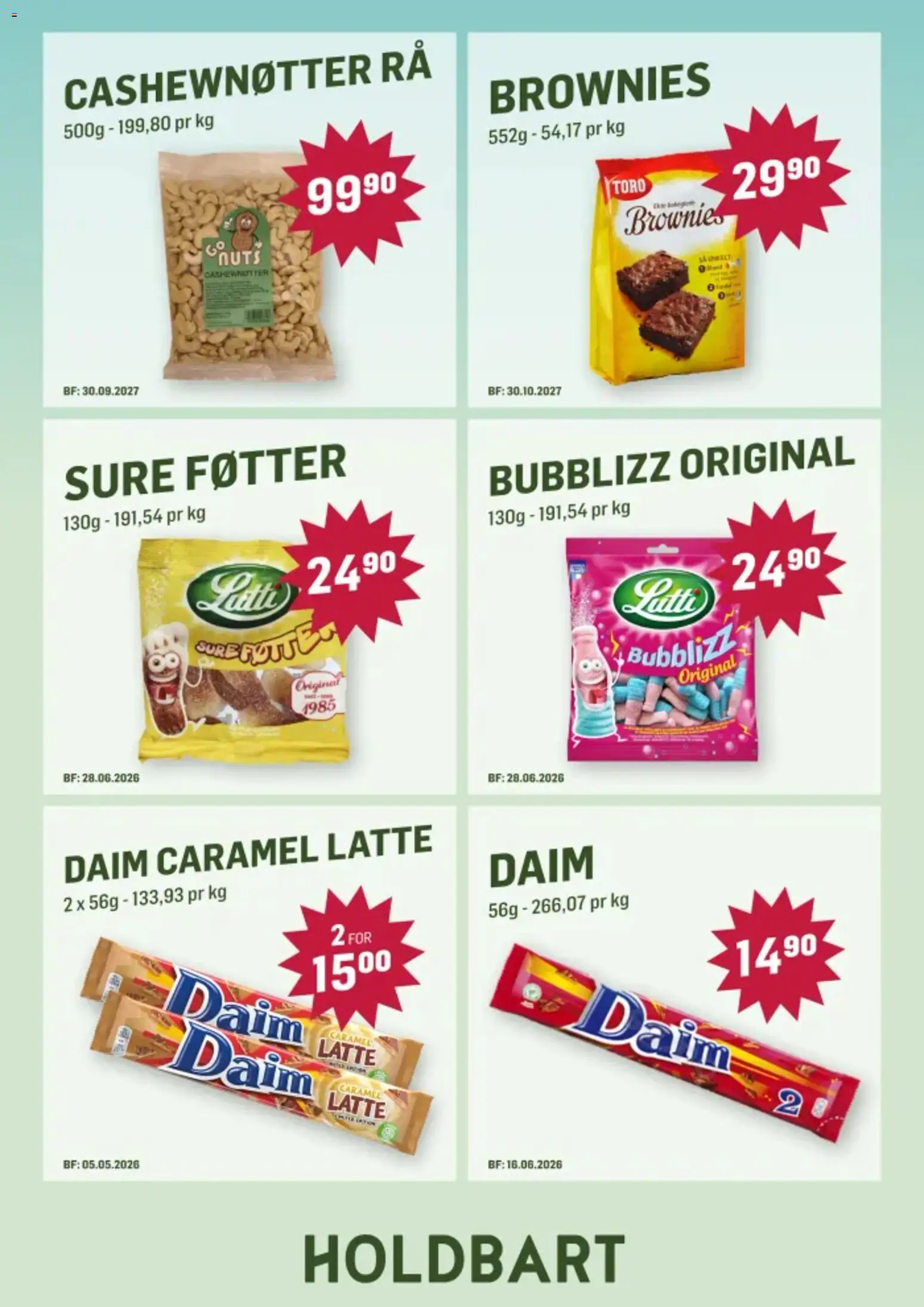 {H1} | Side: 5 | Produkter: Stoney, Cashewnøtter