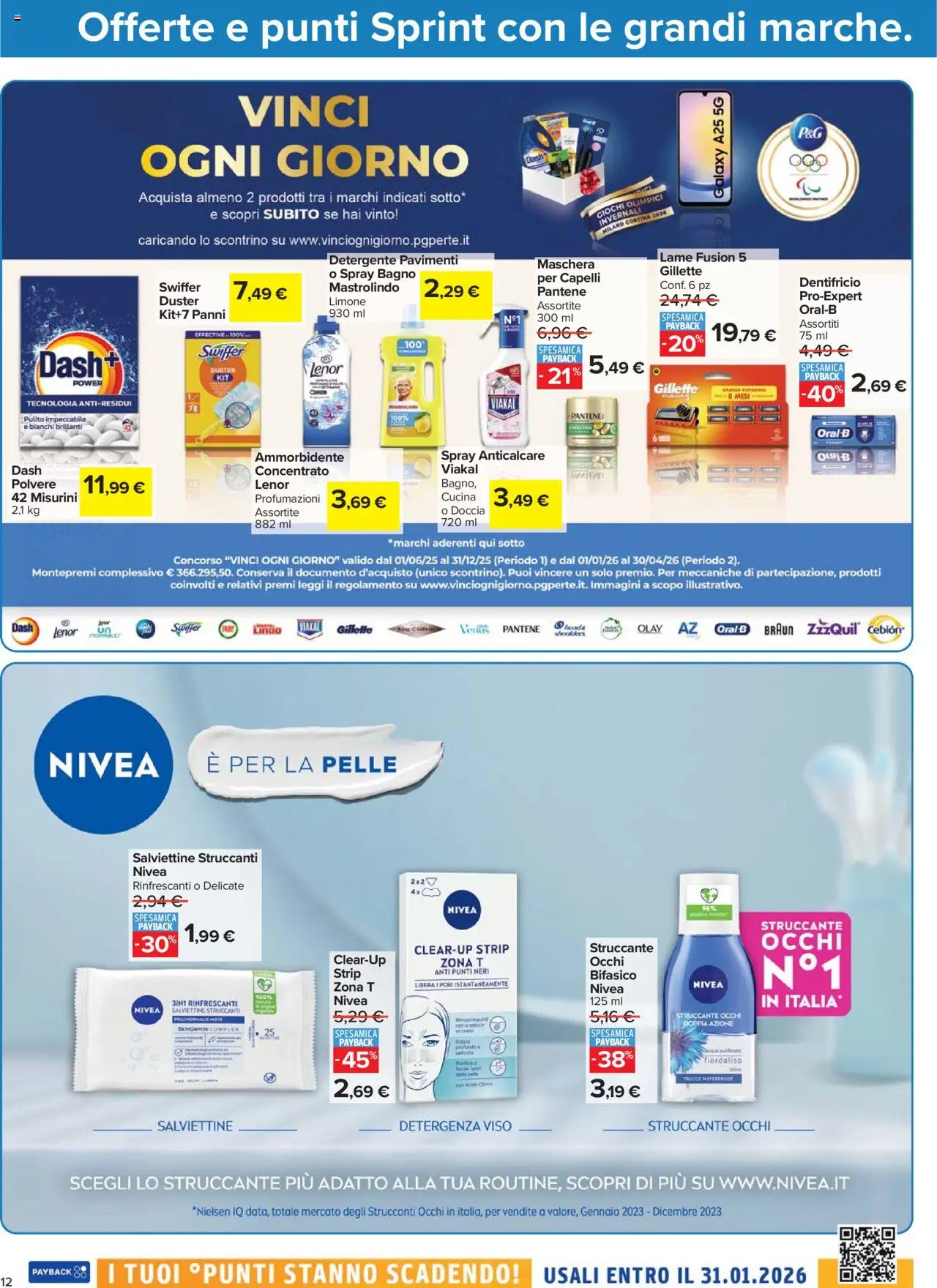 Volantino Carrefour del 20.10.2025 | Pagina: 12 | Prodotti: Maschera, Dentifricio, Detergente, Anticalcare