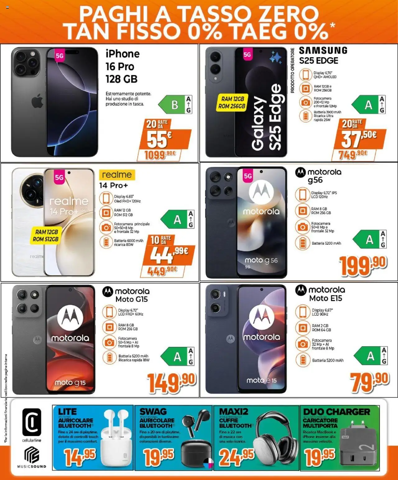 Volantino Expert del 25.09.2025 | Pagina: 4 | Prodotti: Iphone, Cuffie, Fotocamera, Macbook
