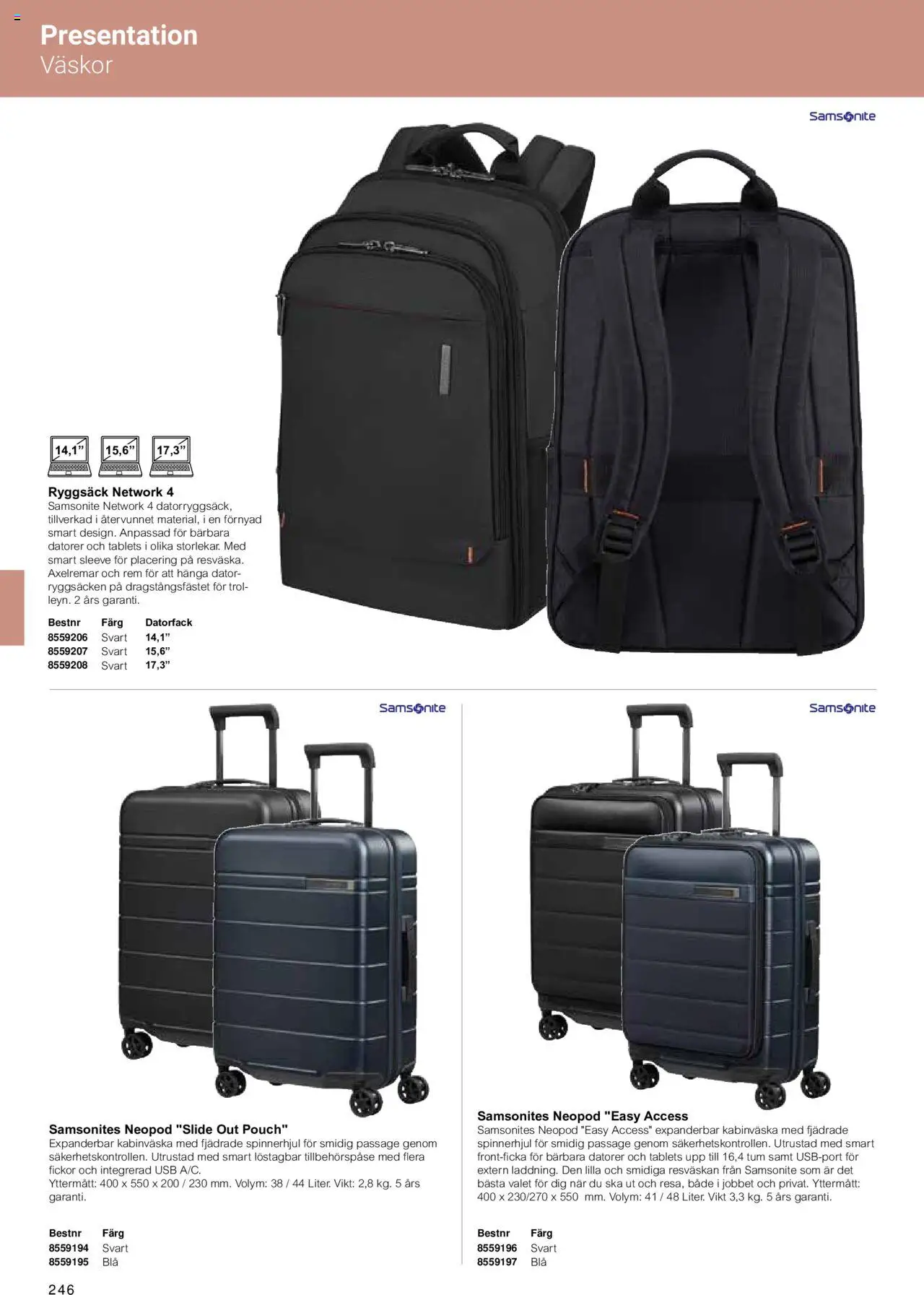 Office Depot reklamblad aktuell från 15.02.2024 | Sida: 248 | Produkter: Ryggsäck, Dator, USB